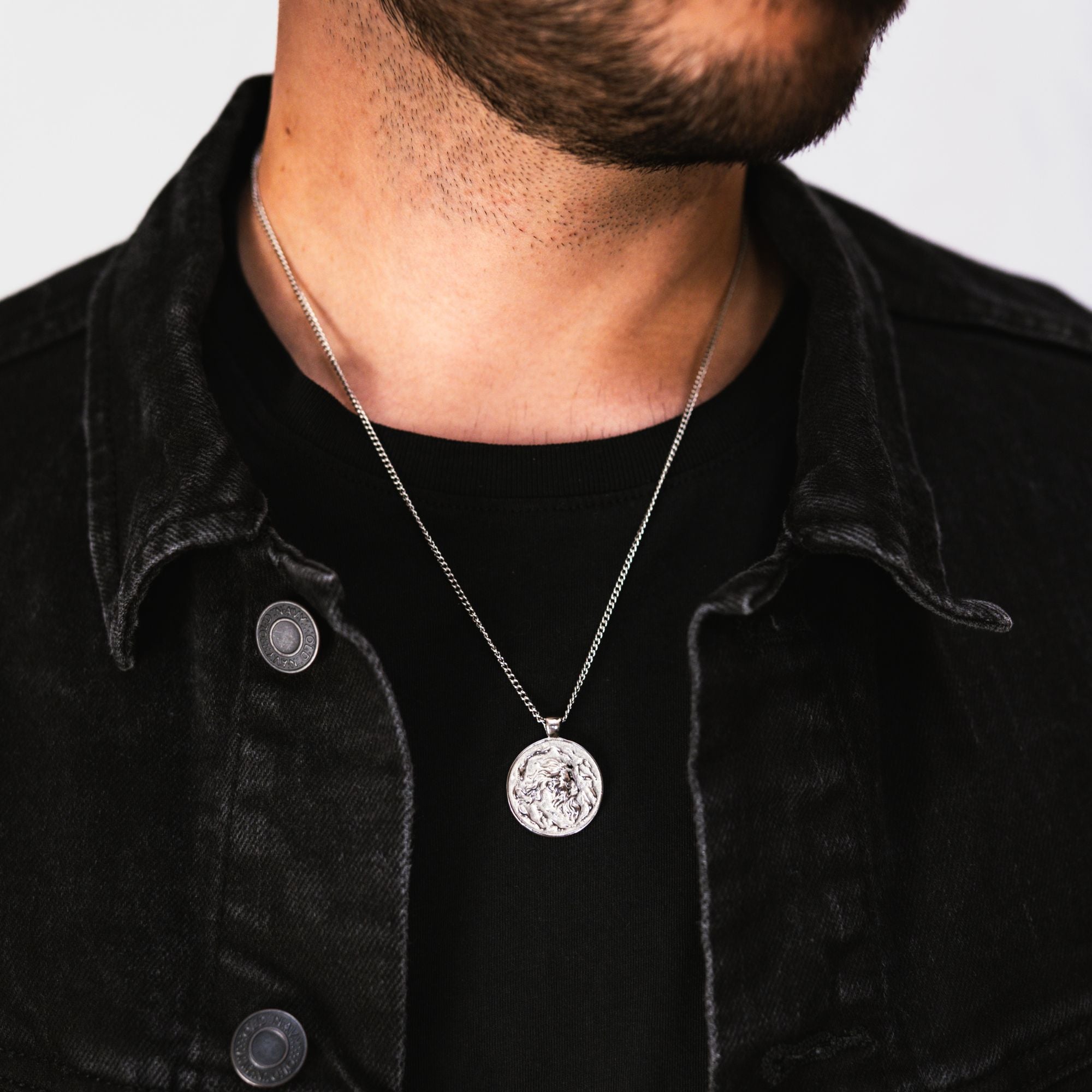 Zeus Greek God Pendant Necklace For Men - By Twistedpendant