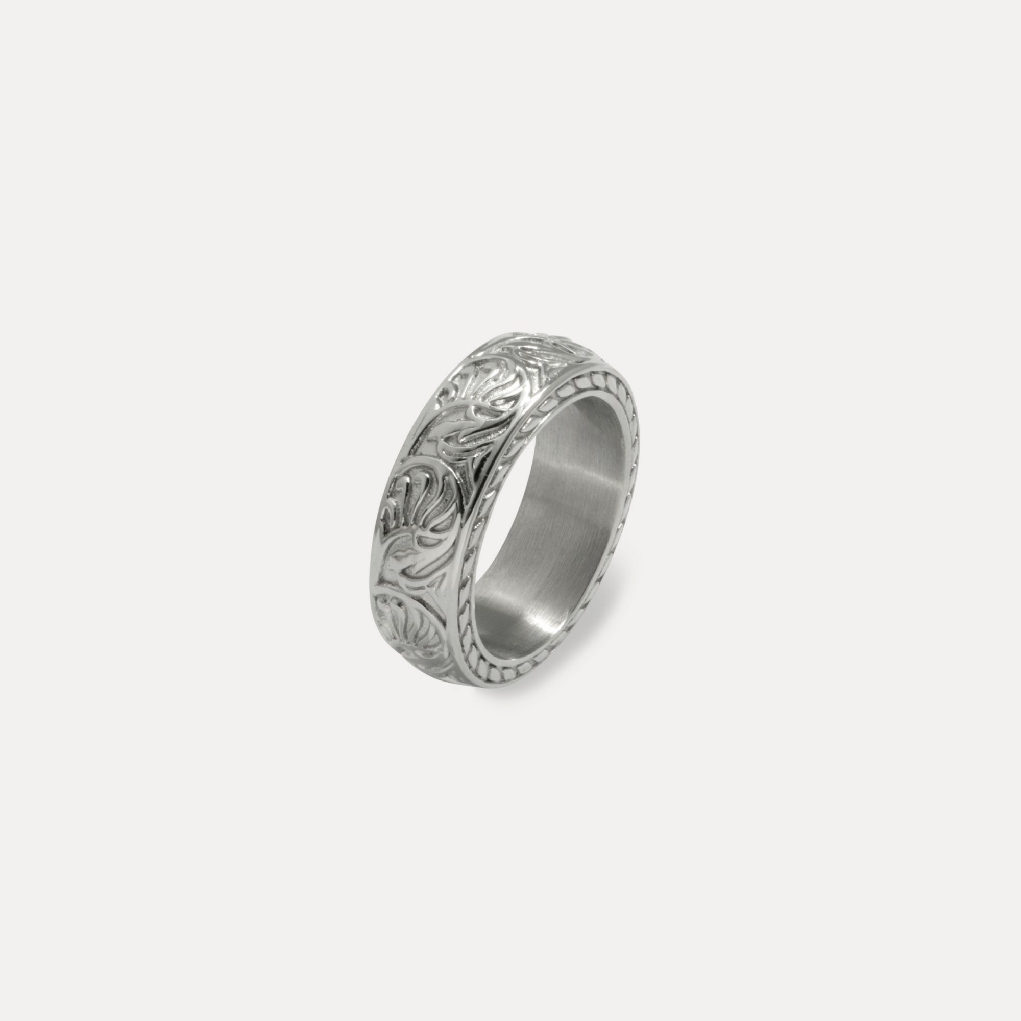 Vortex Ring - Silver | Silver Pattern Ring For Men - By Twistedpendant