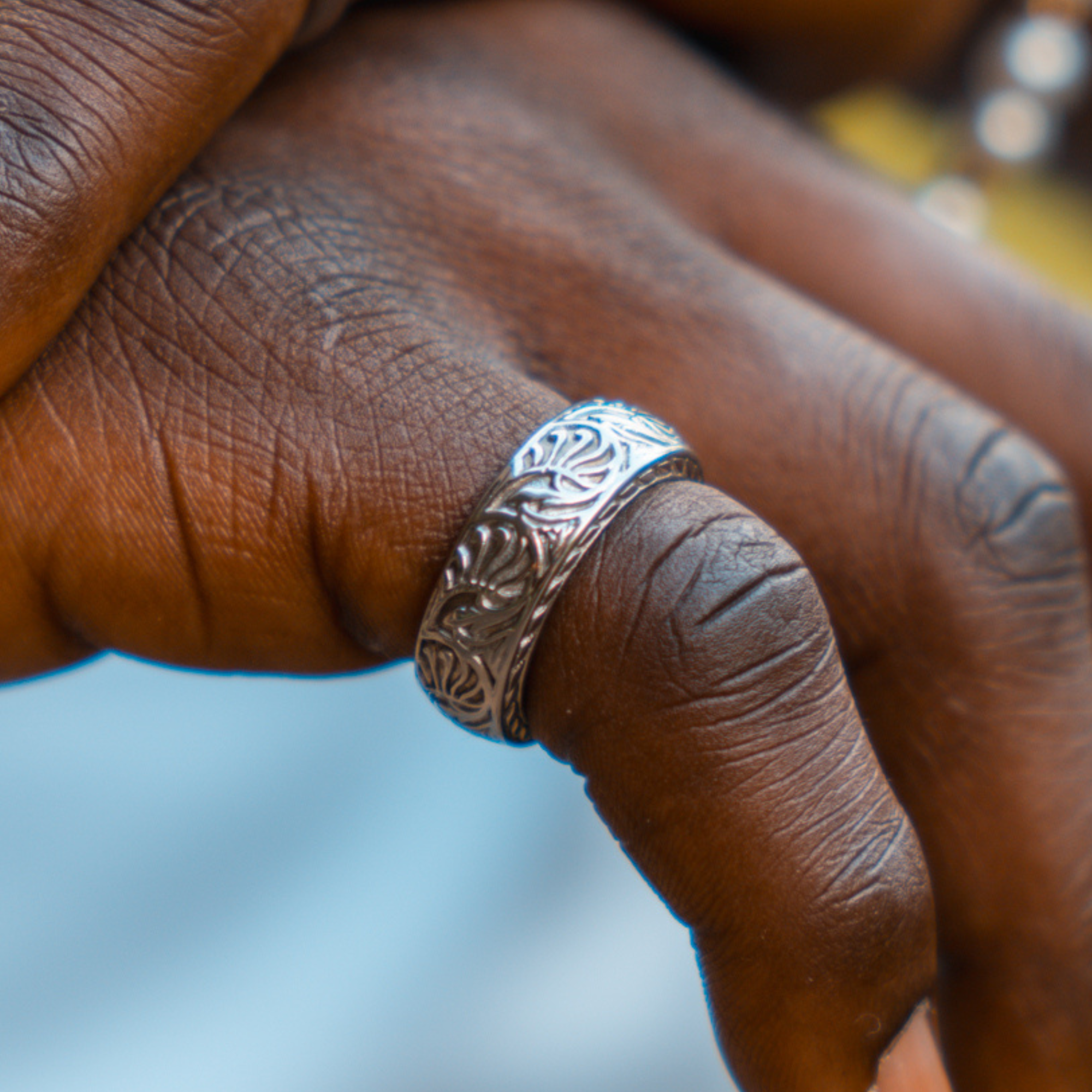 Vortex Ring - Silver | Silver Pattern Ring For Men - By Twistedpendant