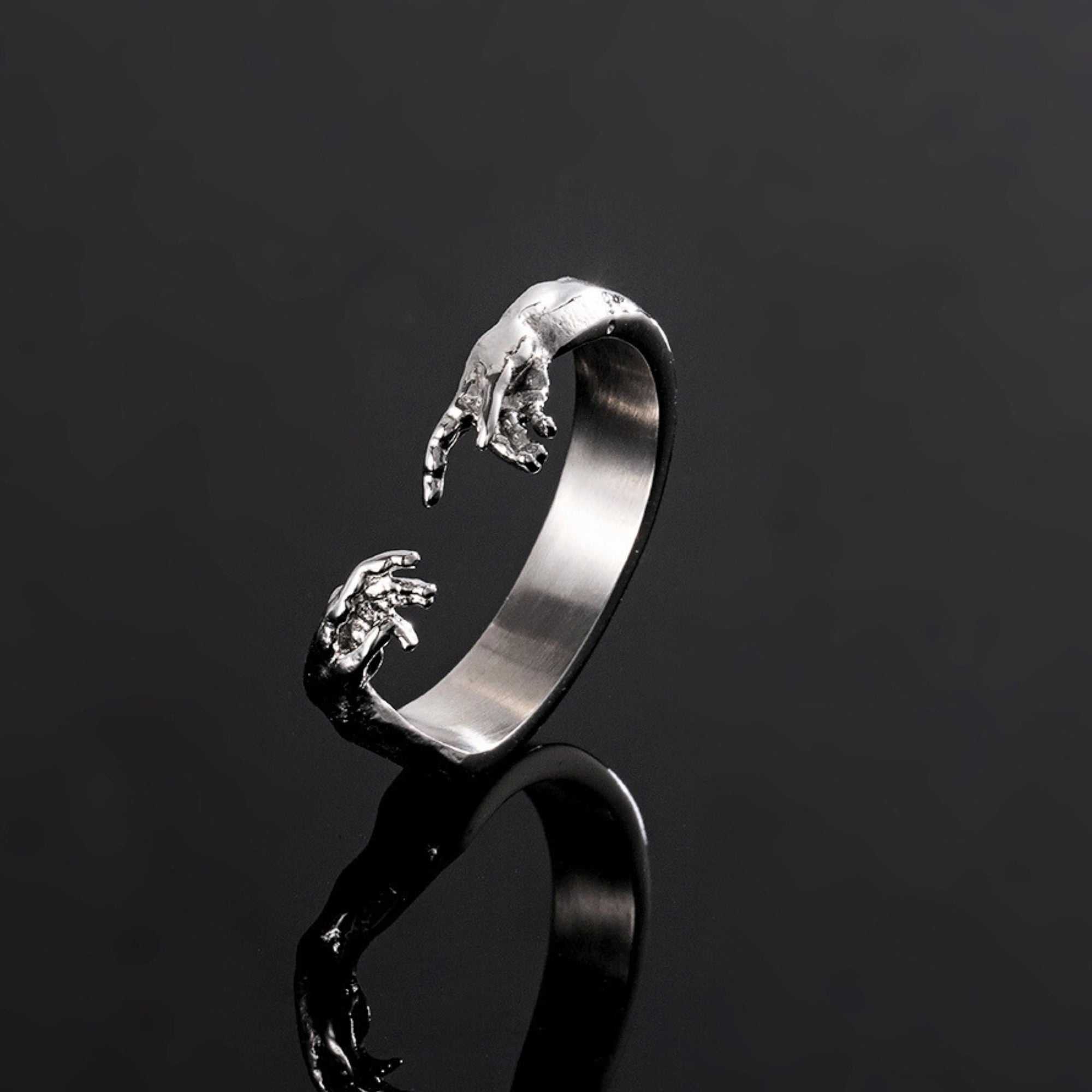 Creation Of Adam Ring - Silver