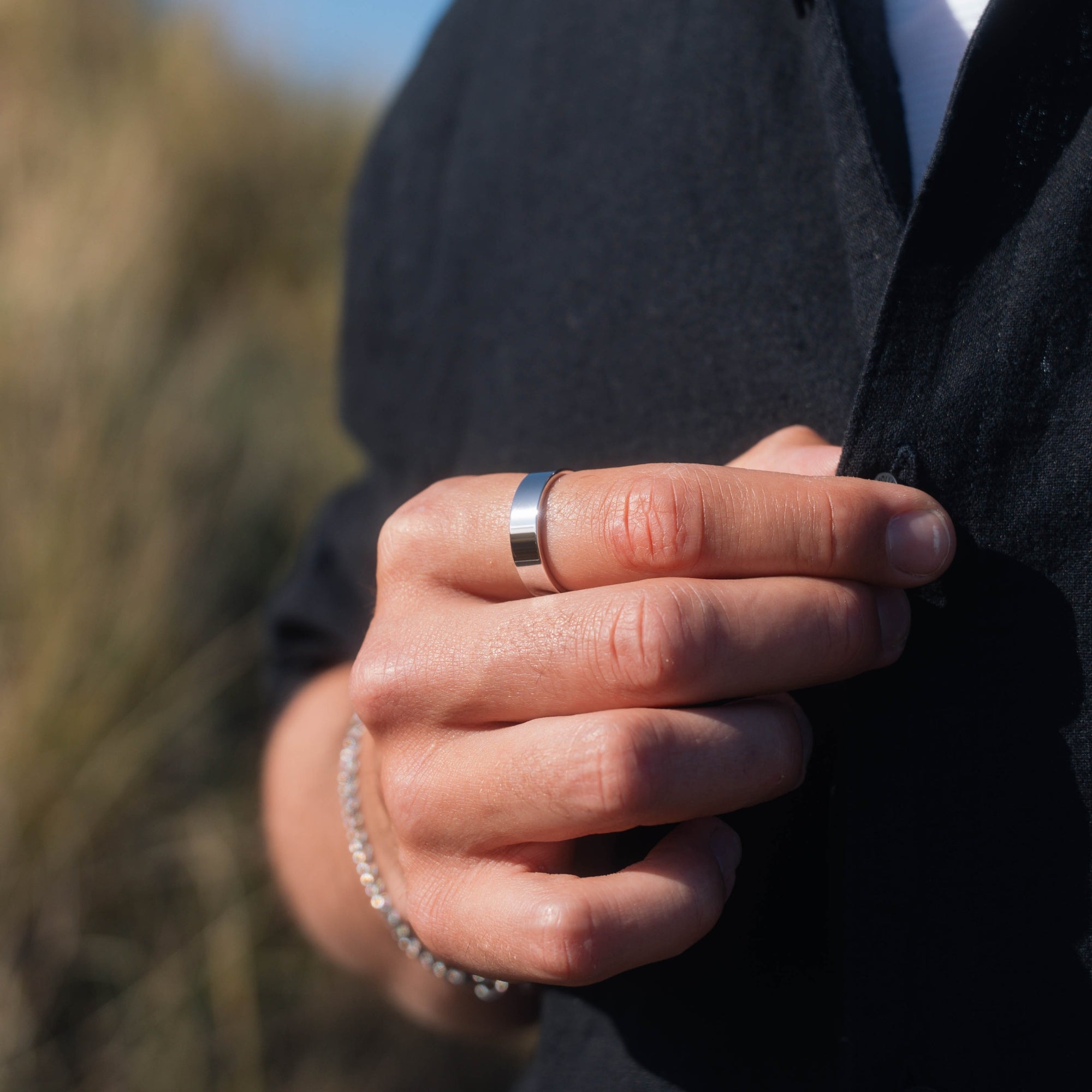 Sterling Silver Band Rings for Men - Luxury Silver Rings By Twistedpendant