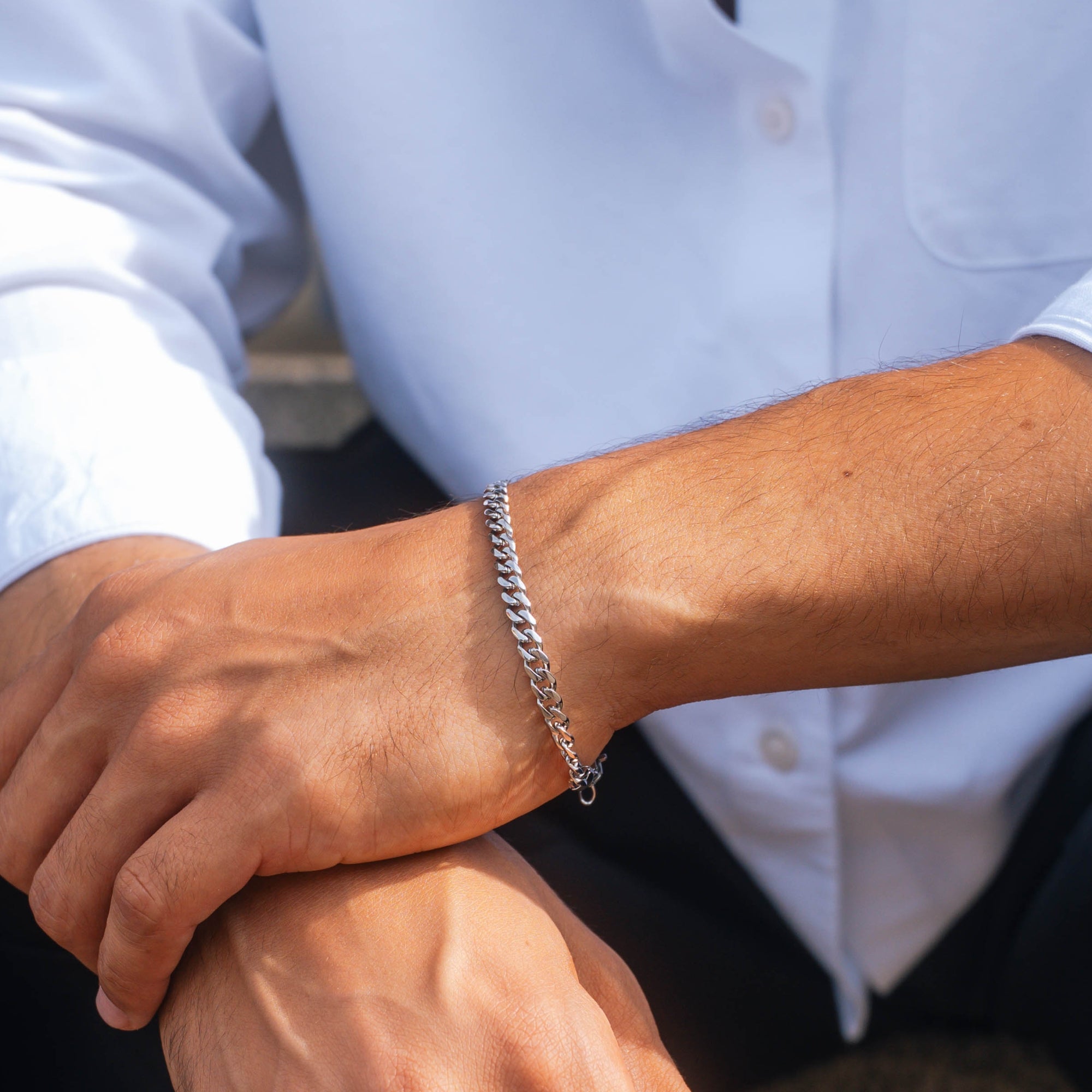 Silver Cuban Bracelet (5MM)
