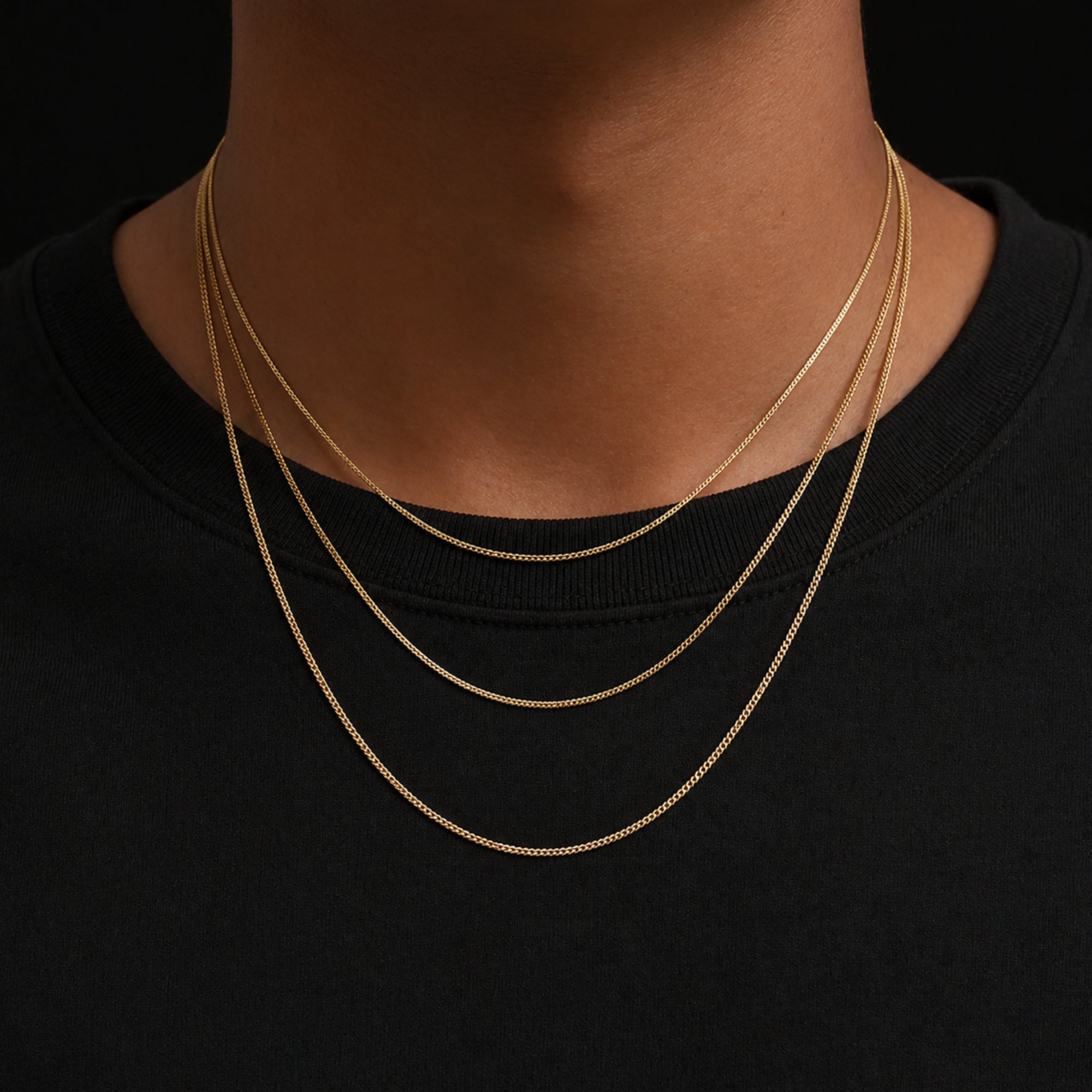 Gold Thin Cuban Chain (1.5MM)