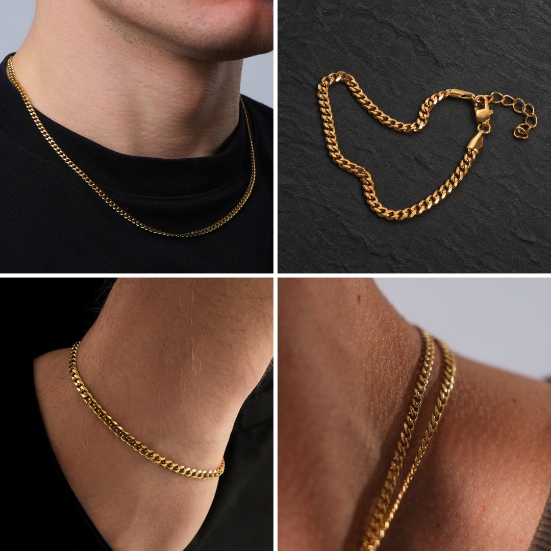 Gold Cuban Set (3MM)