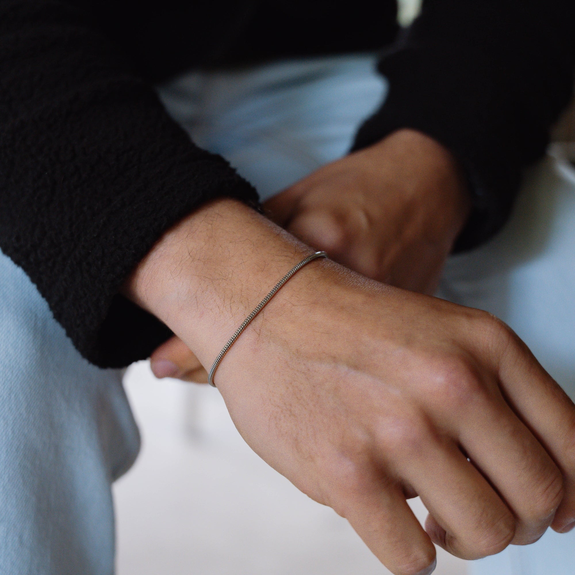 Gold Snake Bracelet (2MM)