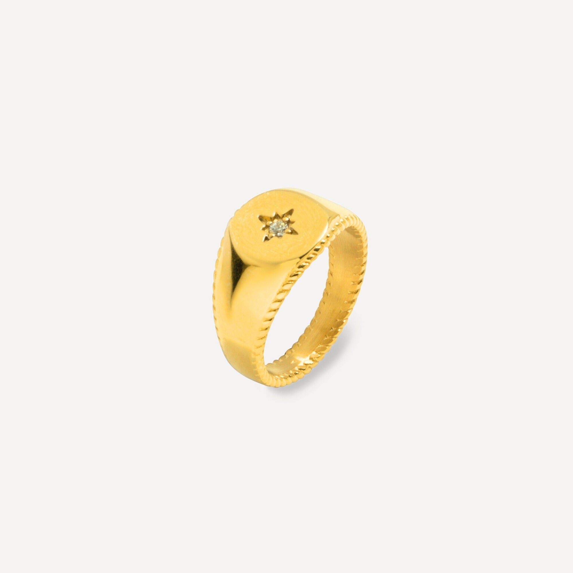 North Star Signet Ring - Gold
