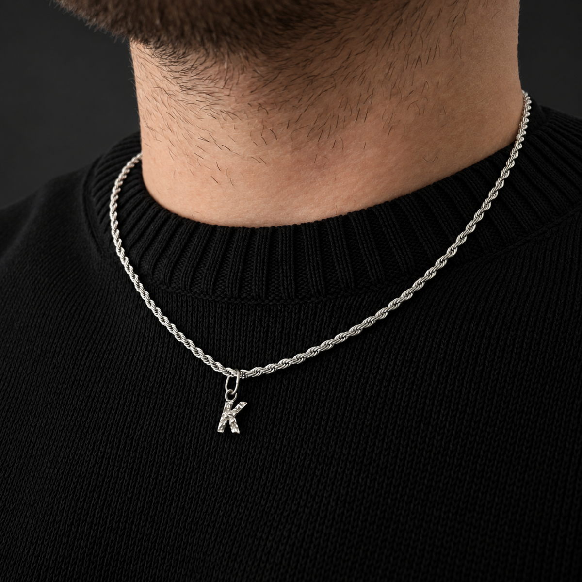 Vintage Initial - Silver