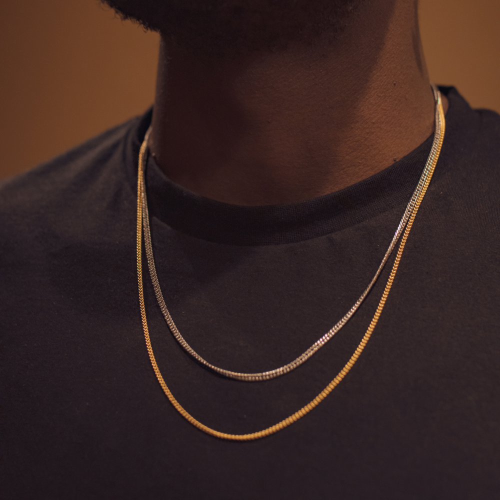18K Gold Connell Chain (2MM) - Men's Thin Gold Chain | Twistedpendant