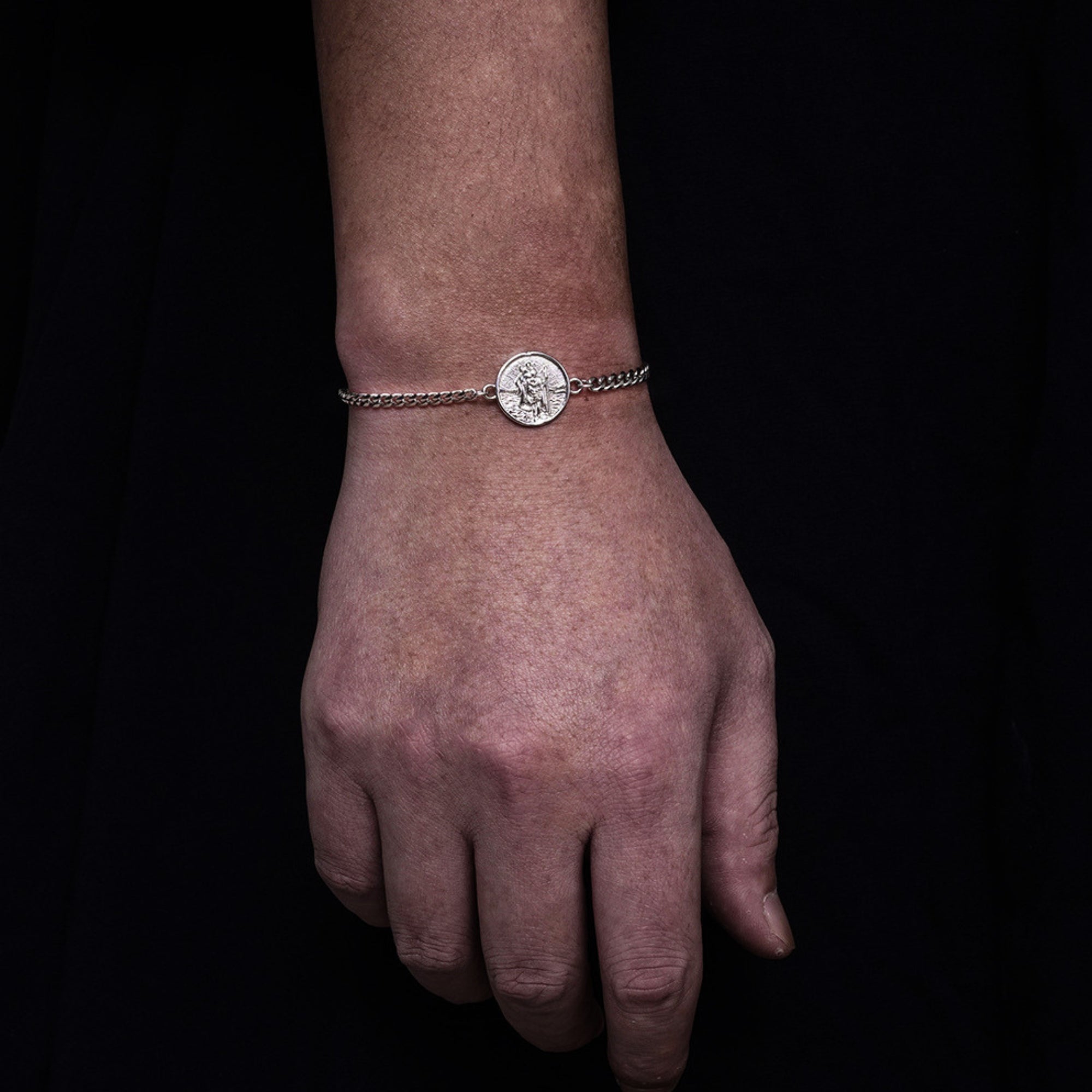 St Christopher Bracelet - Silver