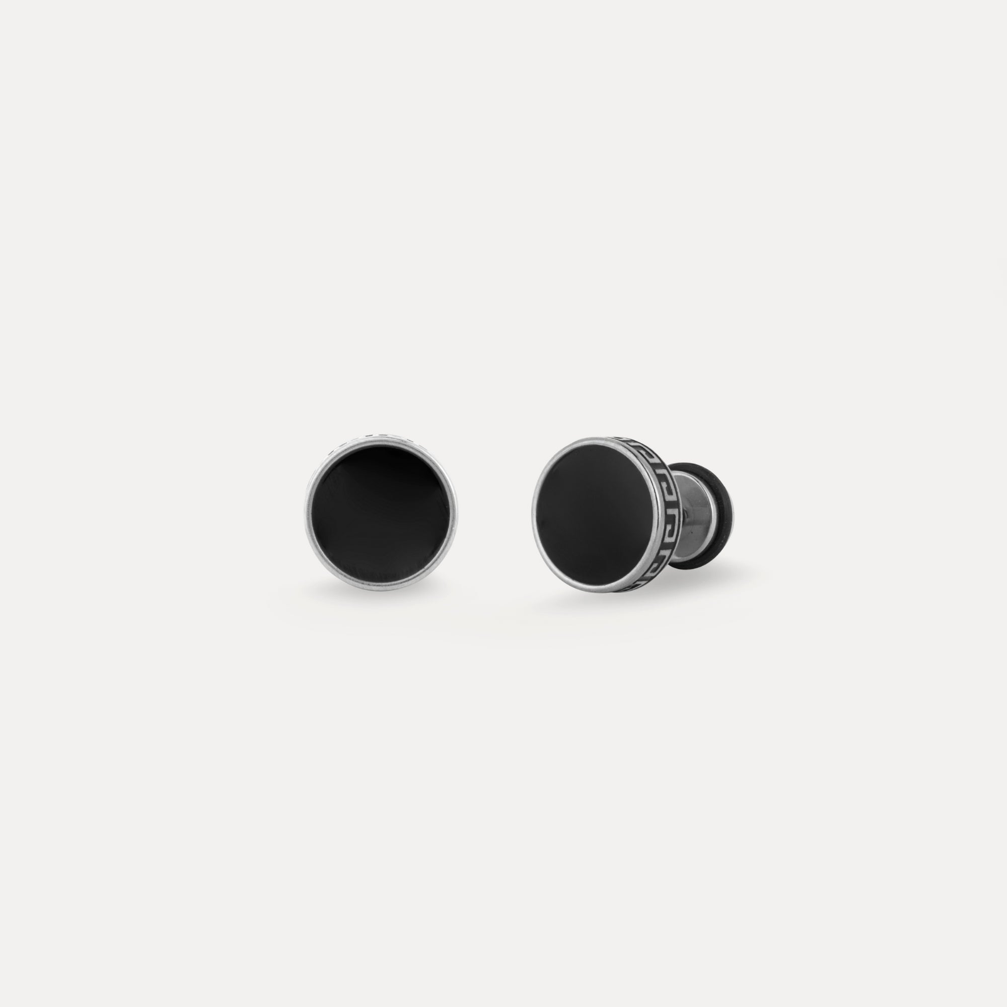Greek Key Stud (Silver)