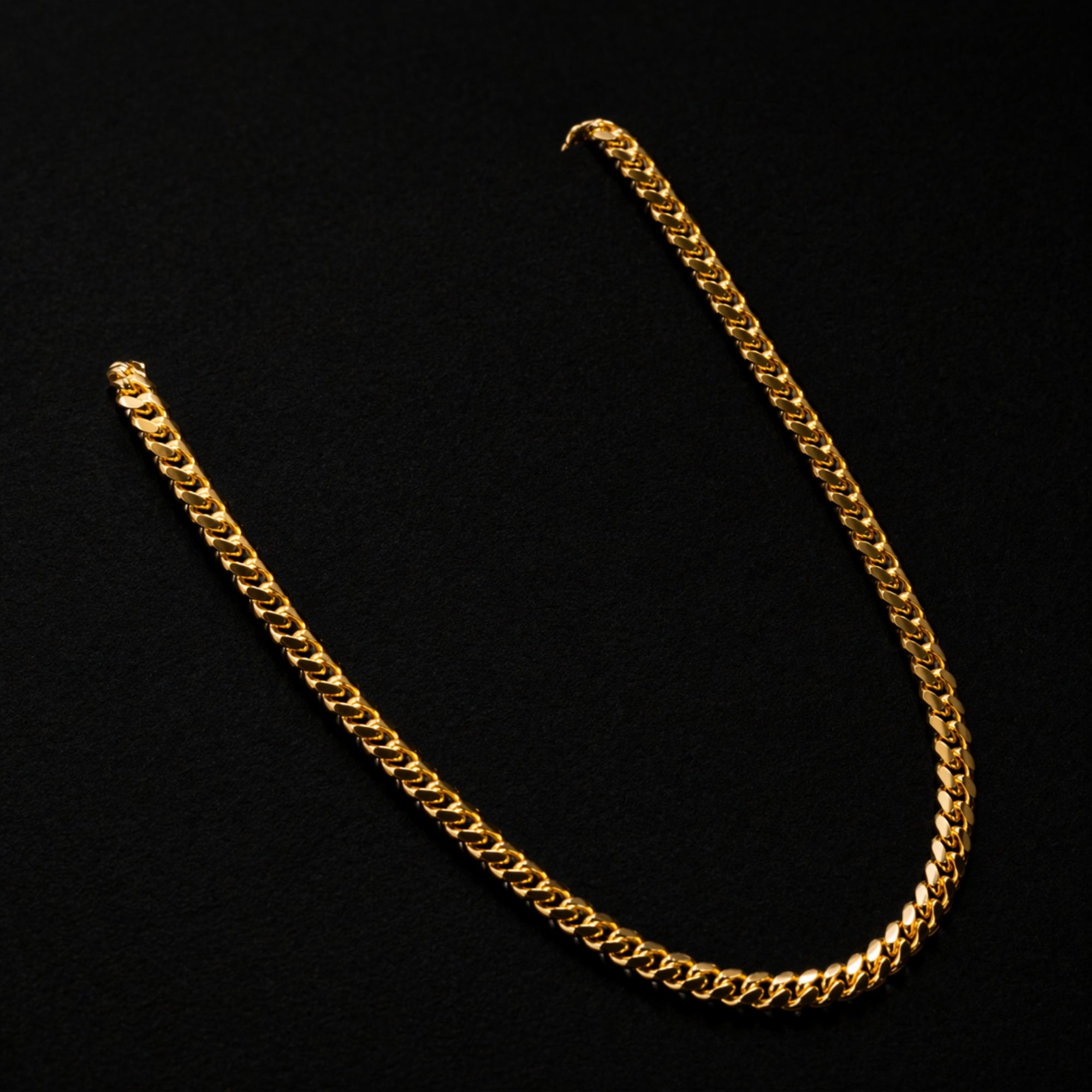 Italian 925 Cuban Set (3.5MM) - Gold