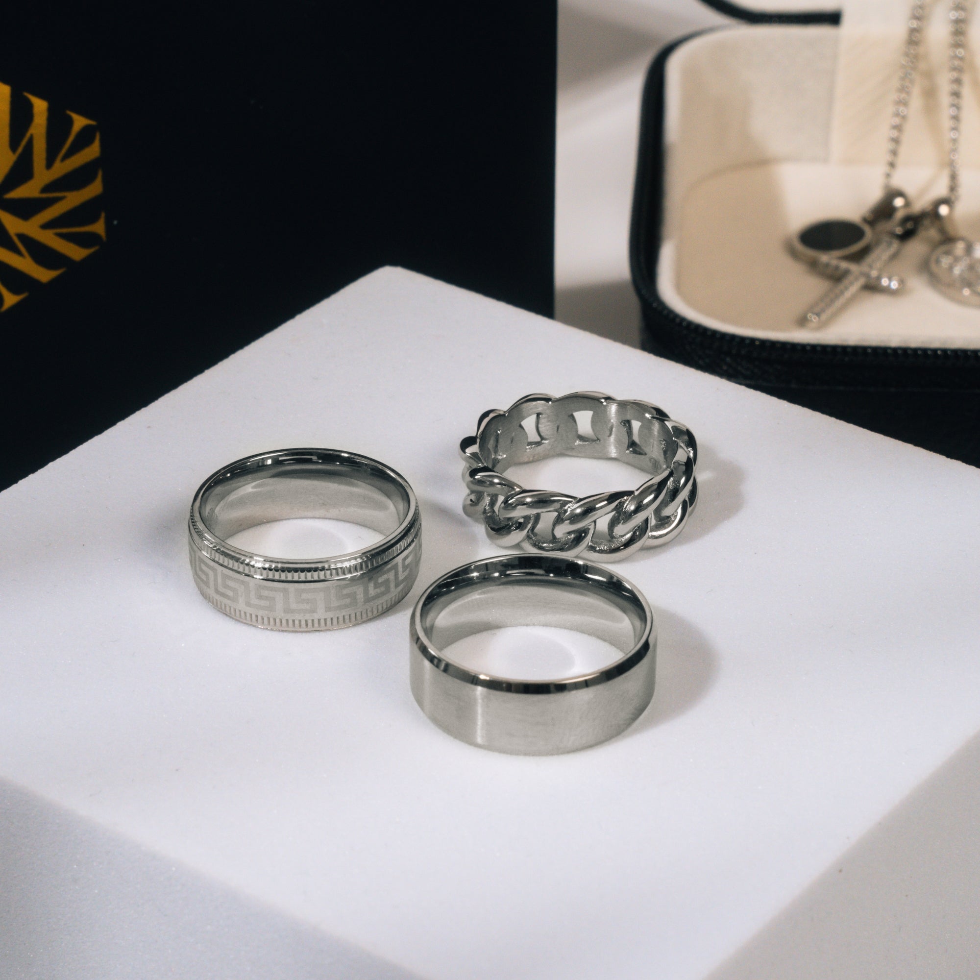 Twisted Cuban Band Ring - Silver