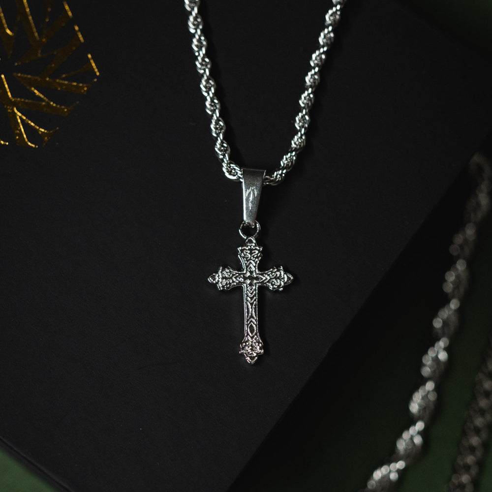 Micro Vintage Cross Set (Silver)