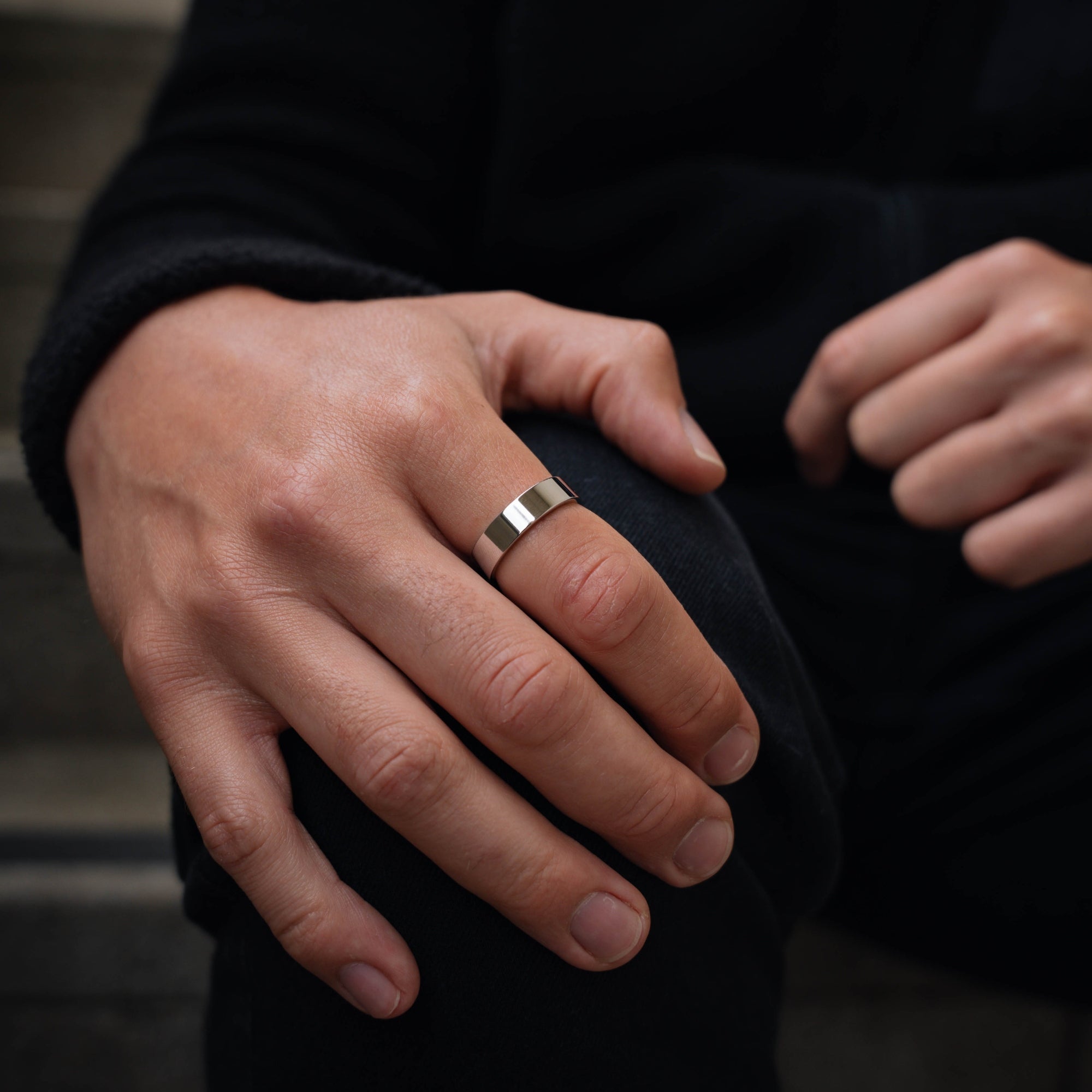 Sterling Silver Band Rings for Men - Luxury Silver Rings By Twistedpendant
