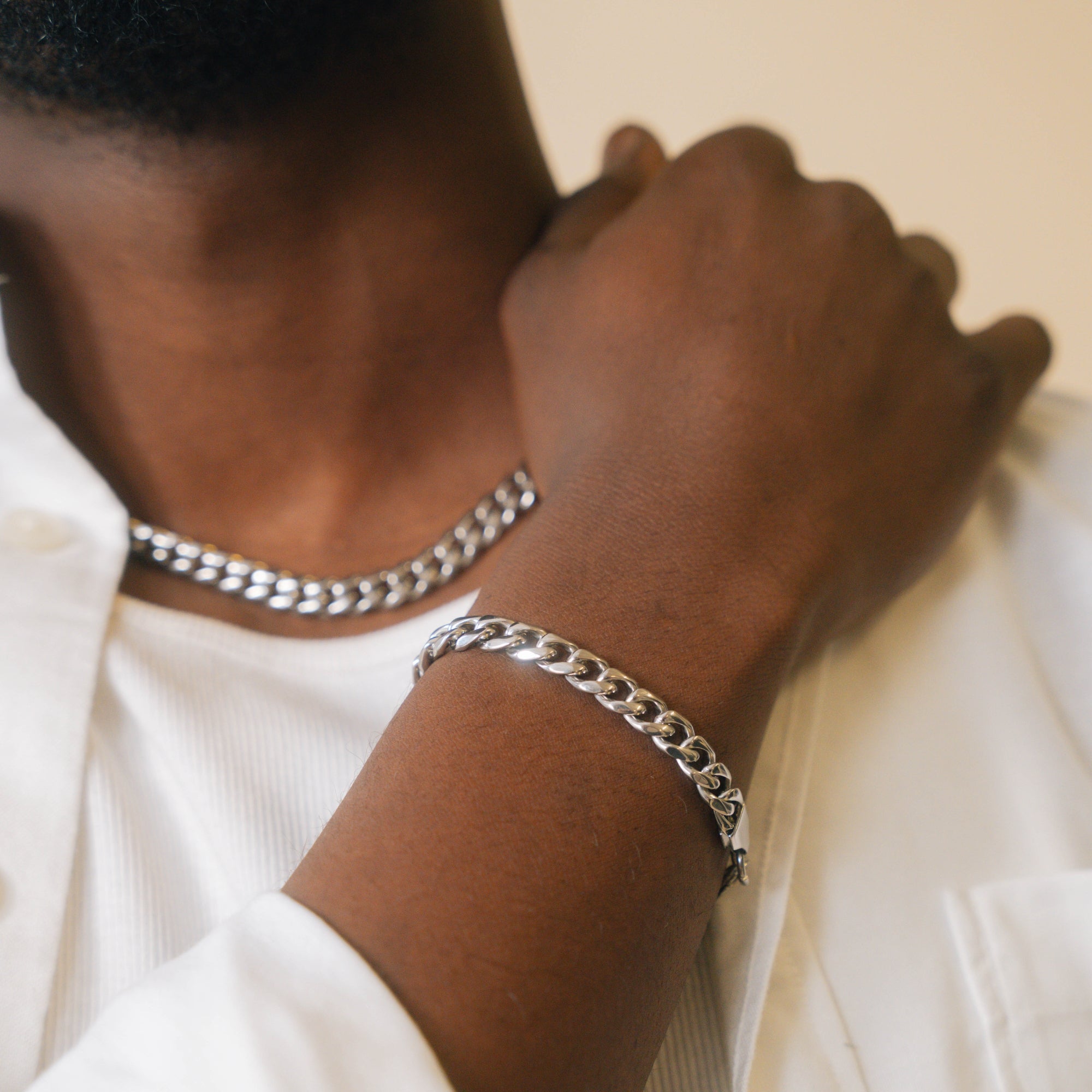 Silver Cuban Set (8MM)