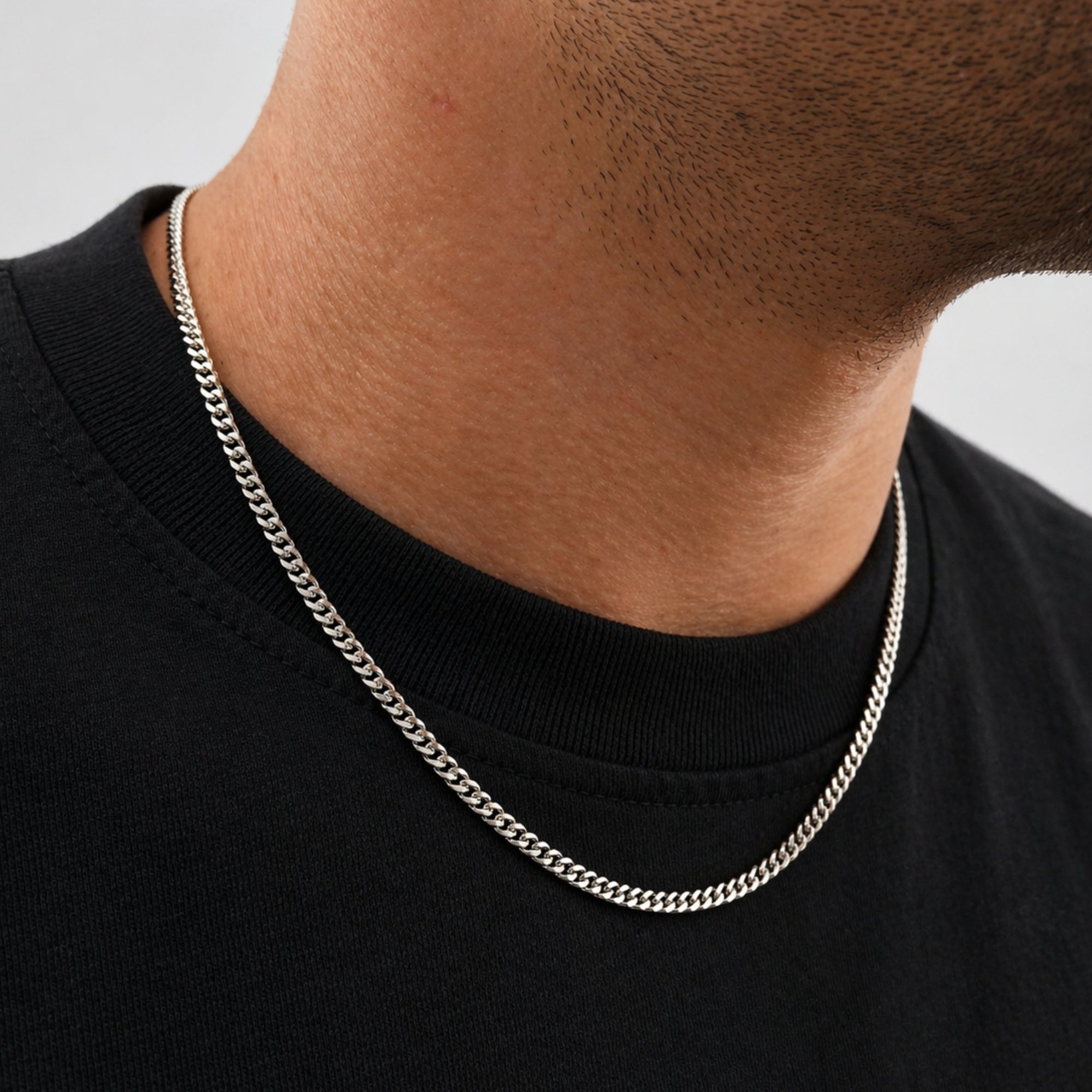 Italian 925 Silver Cuban Chain (3.5MM)