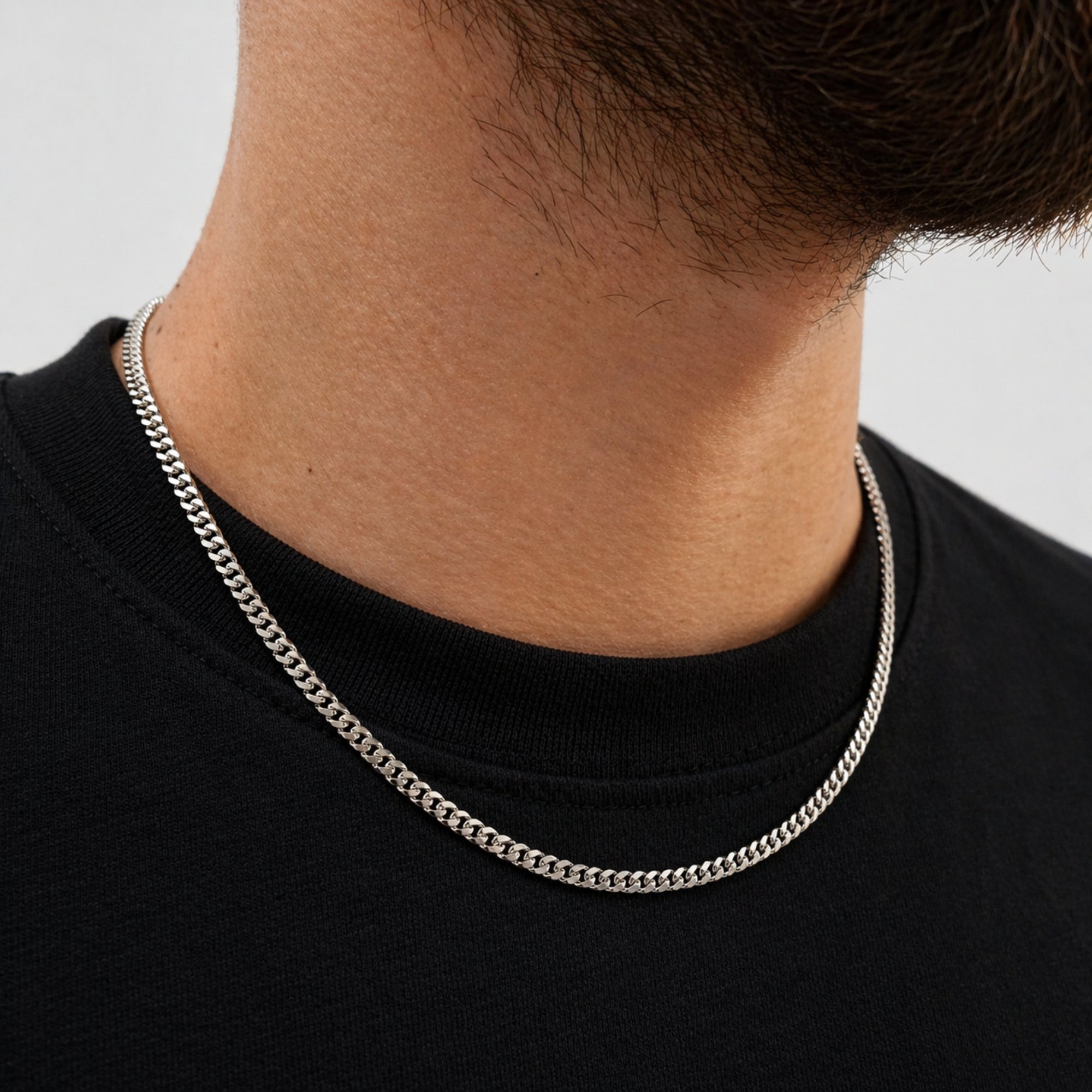 Italian 925 Cuban Set (3.5MM) - Silver