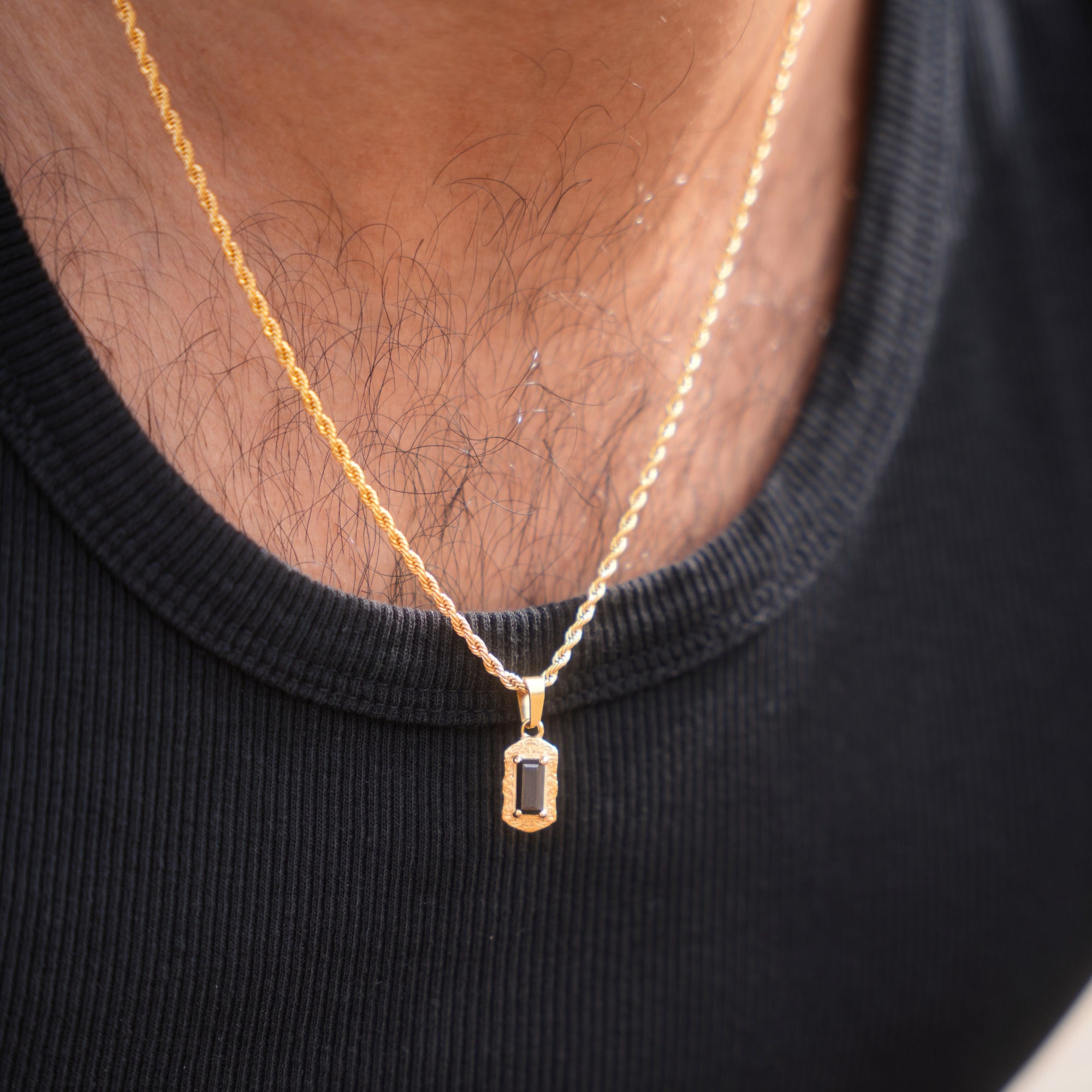 Jet Pendant - Gold
