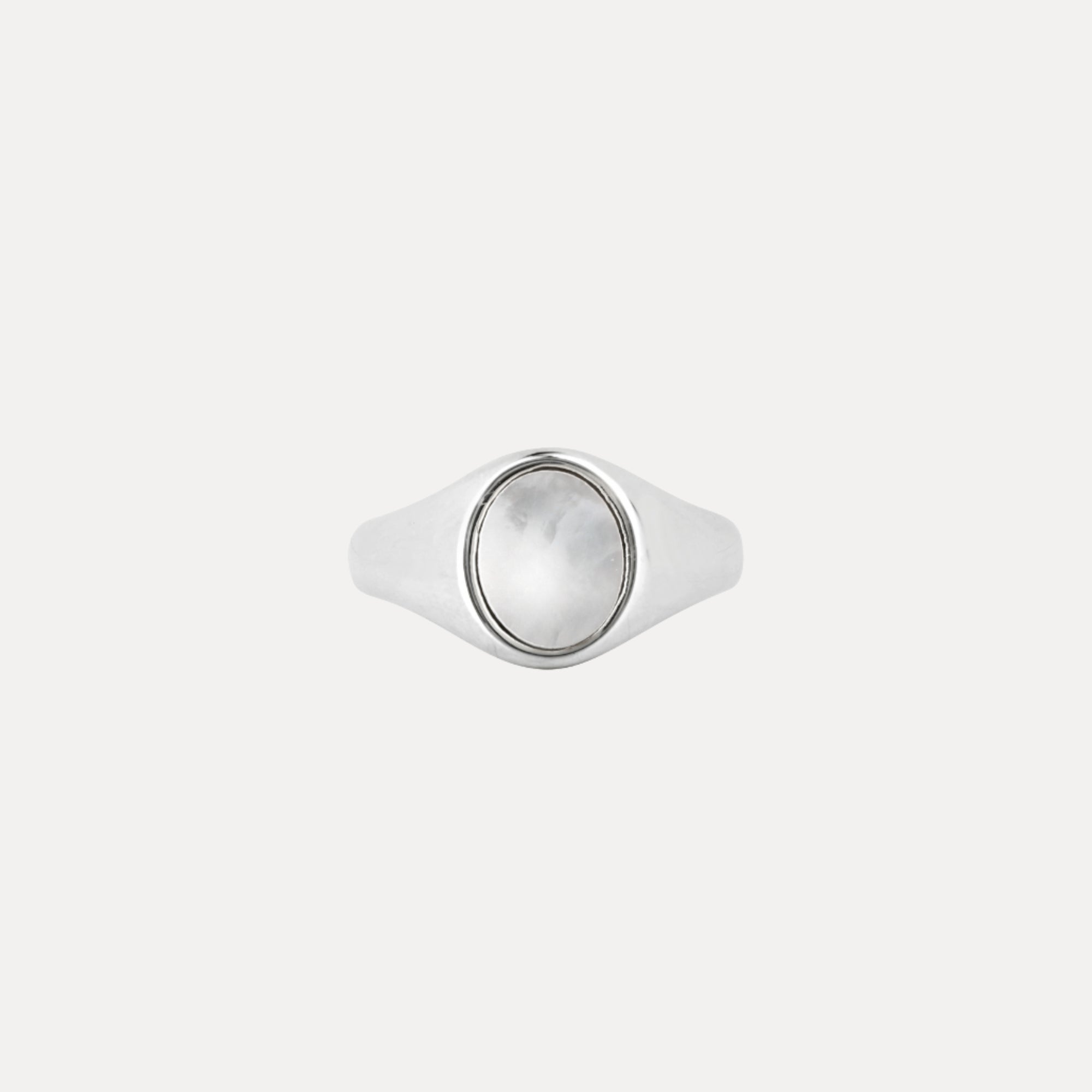Pearl Signet Ring - Gold