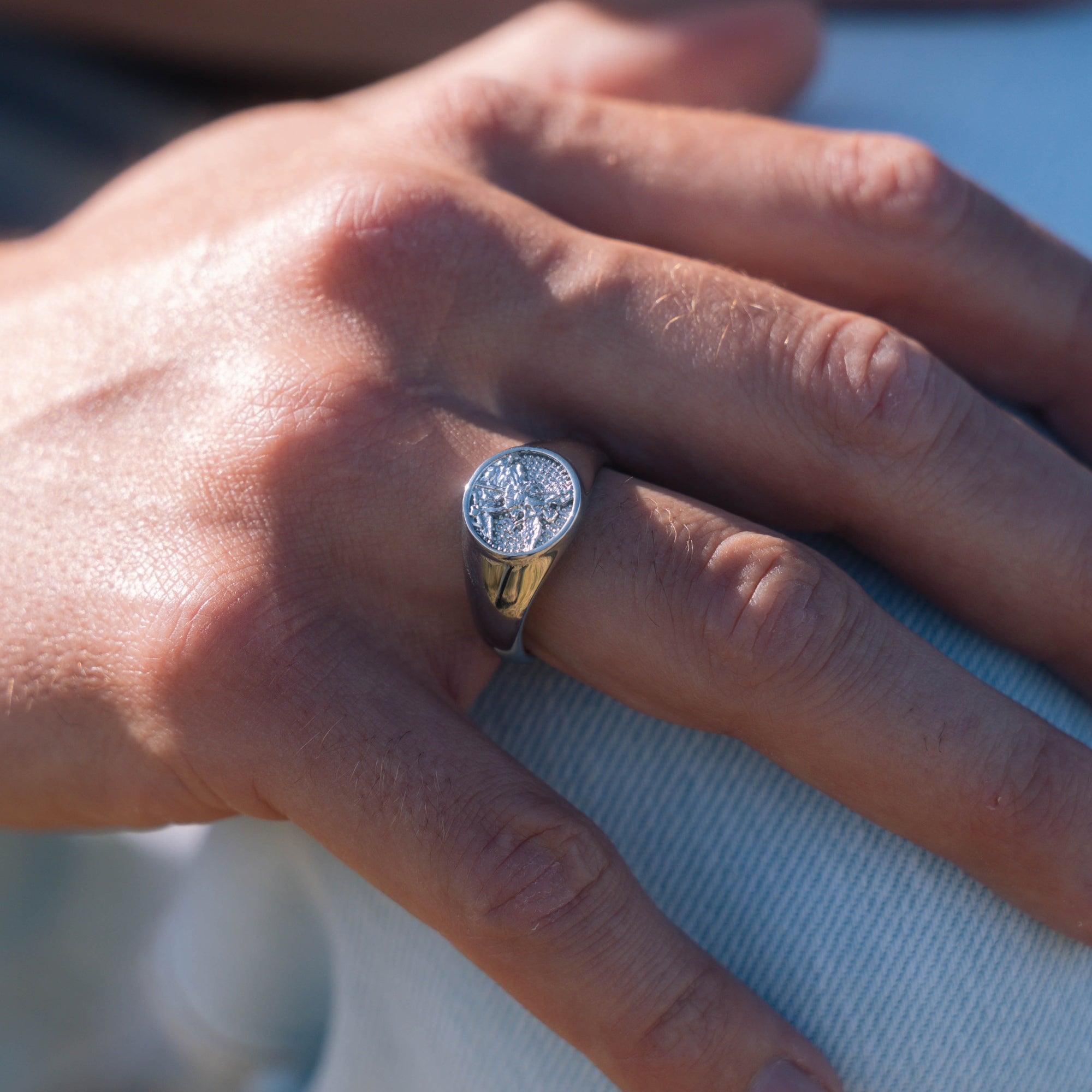 Saint Michael Sovereign Ring - Mens Ring - By Twistedpendant