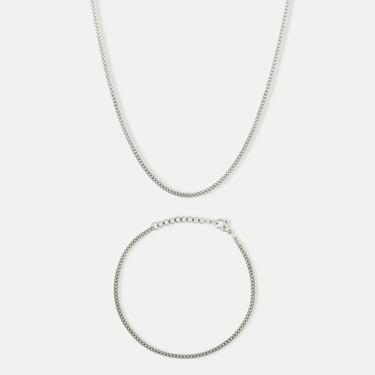 Silver Cuban Set (2.5MM)
