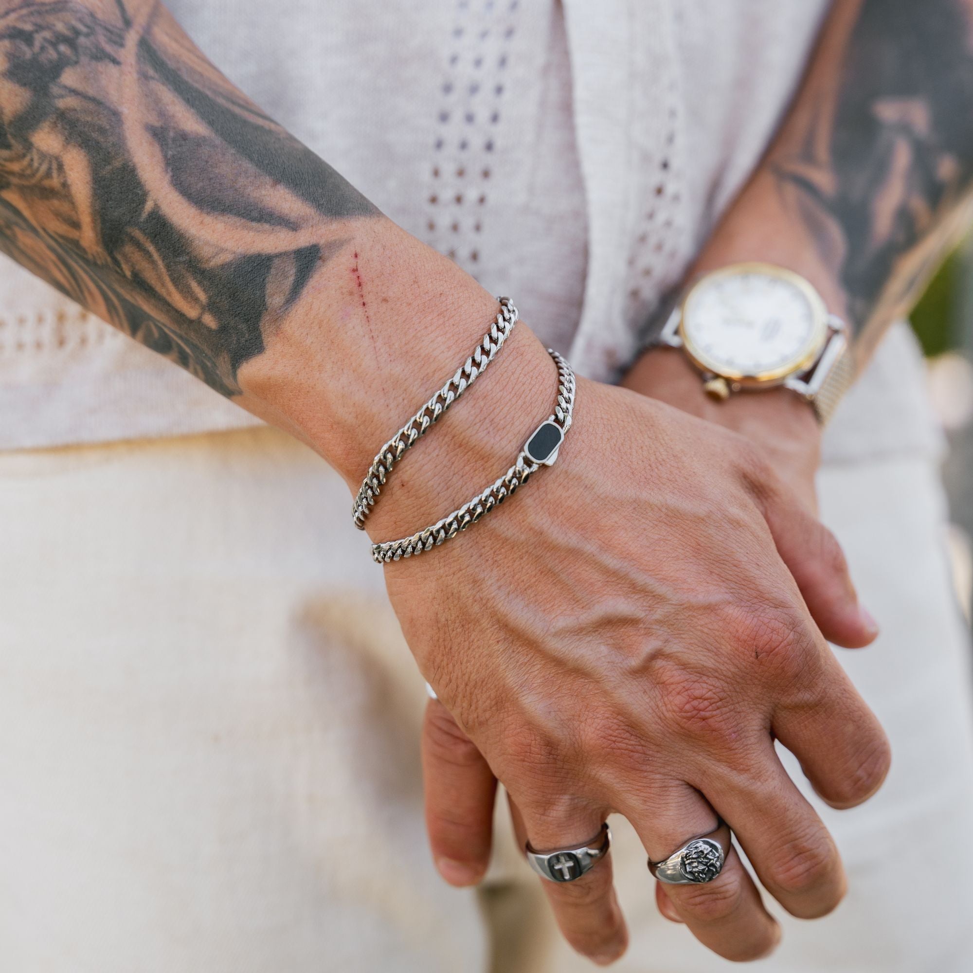 Silver Cuban Bracelet (5MM)