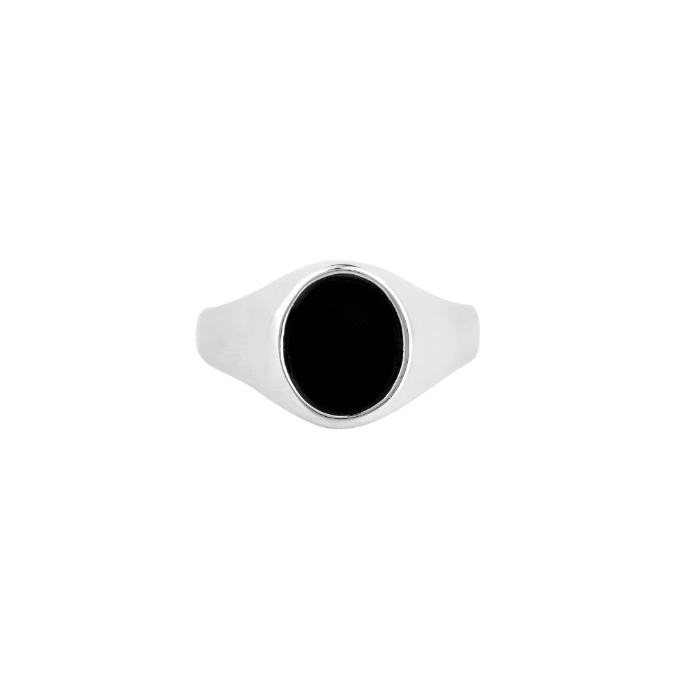 925 Sterling Silver Signet Ring - Onyx Ring For Men - By Twistedpendant