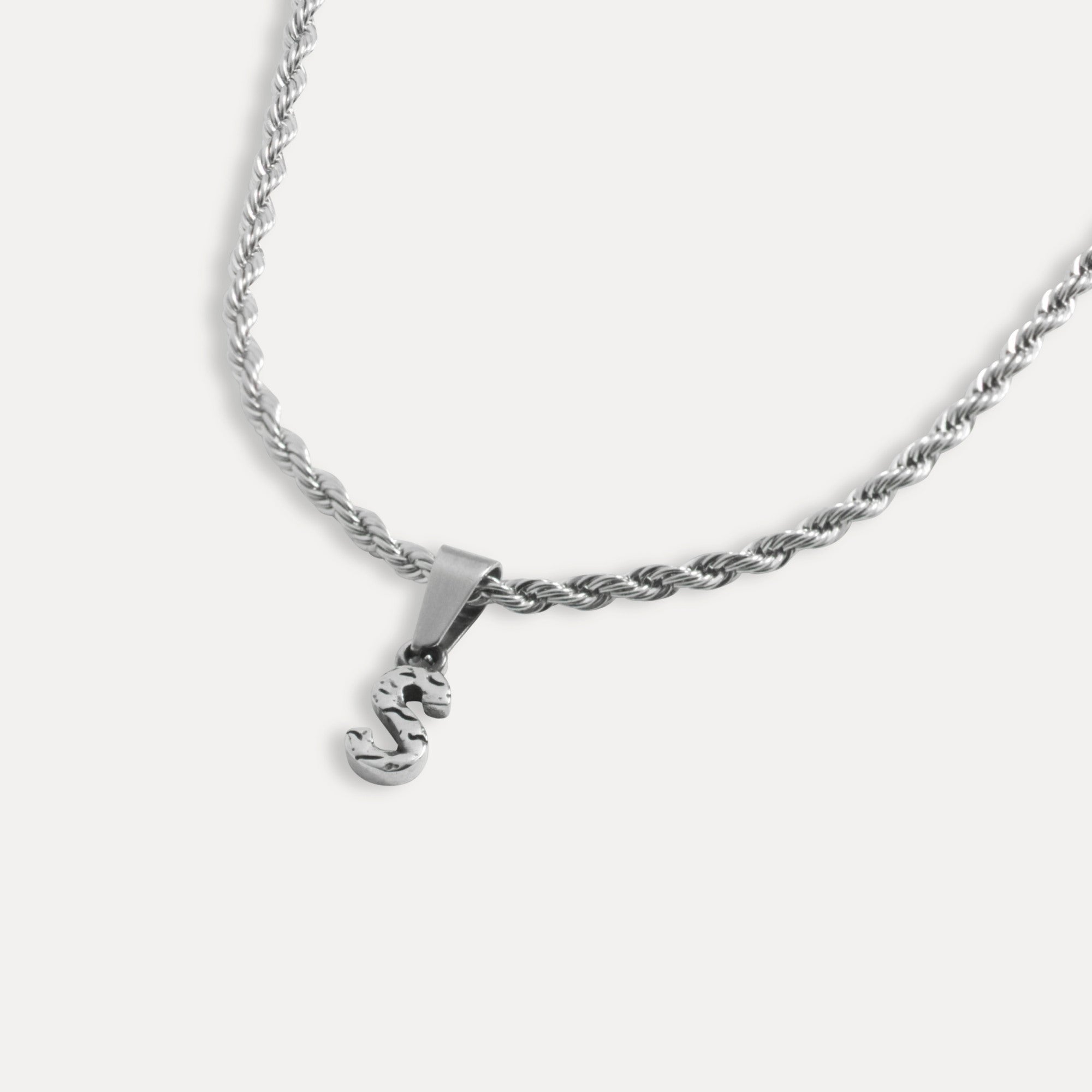 Mens Vintage Initial Necklace - Personalised Jewellery By Twistedpendant