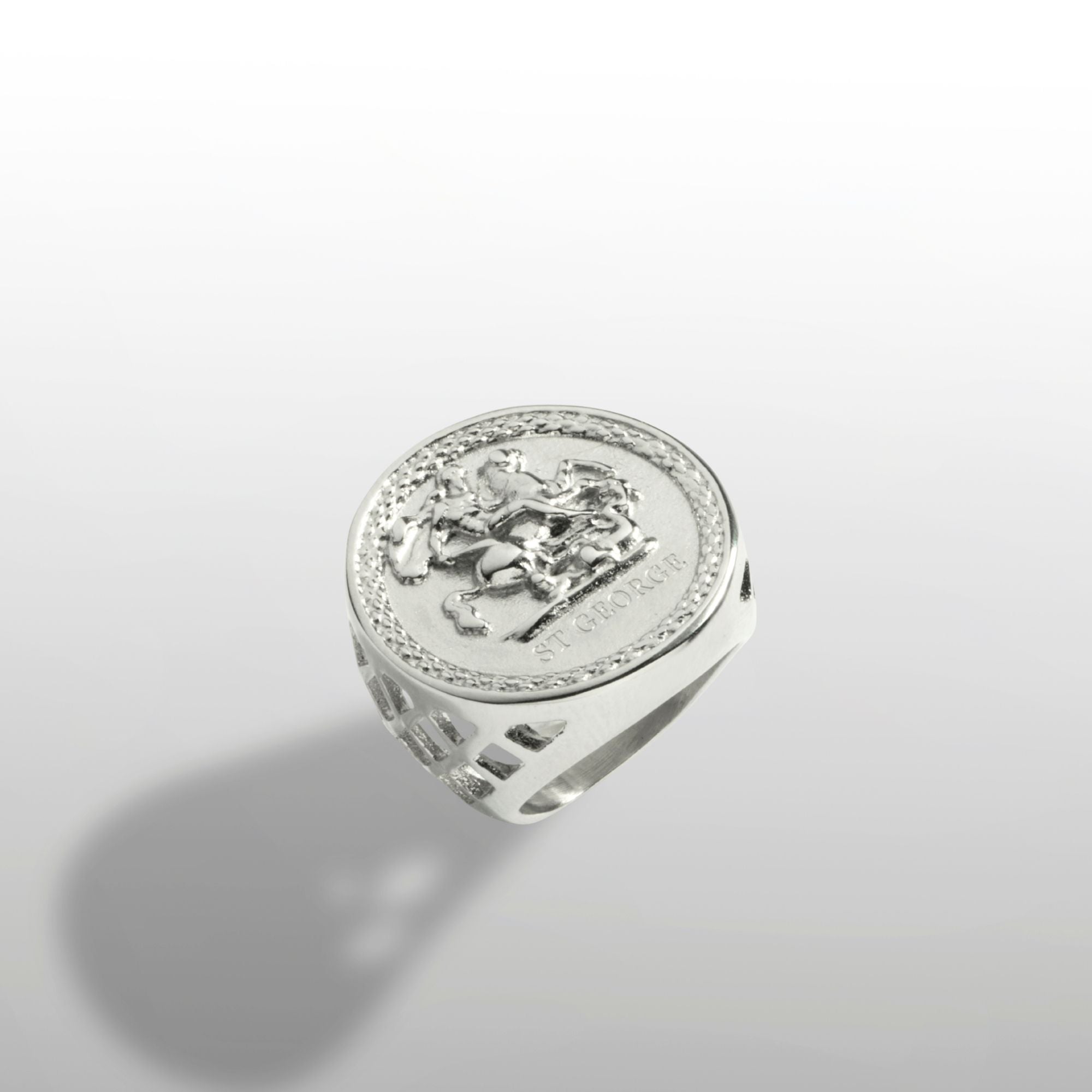 St George Sovereign Ring - Silver