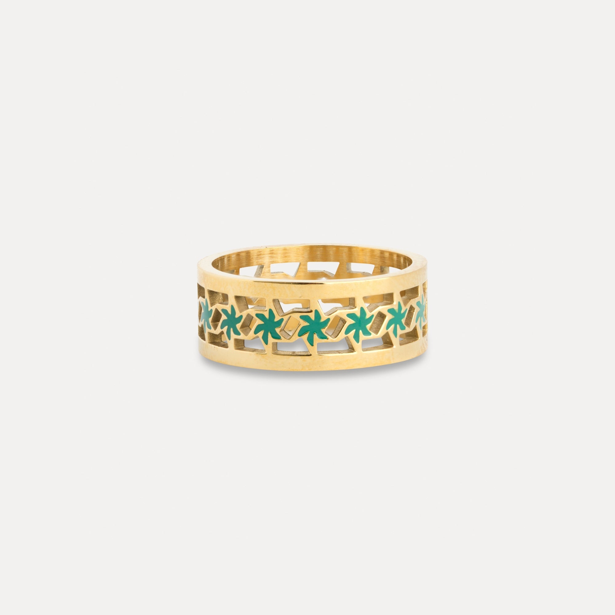 Origin Ring Green - Gold