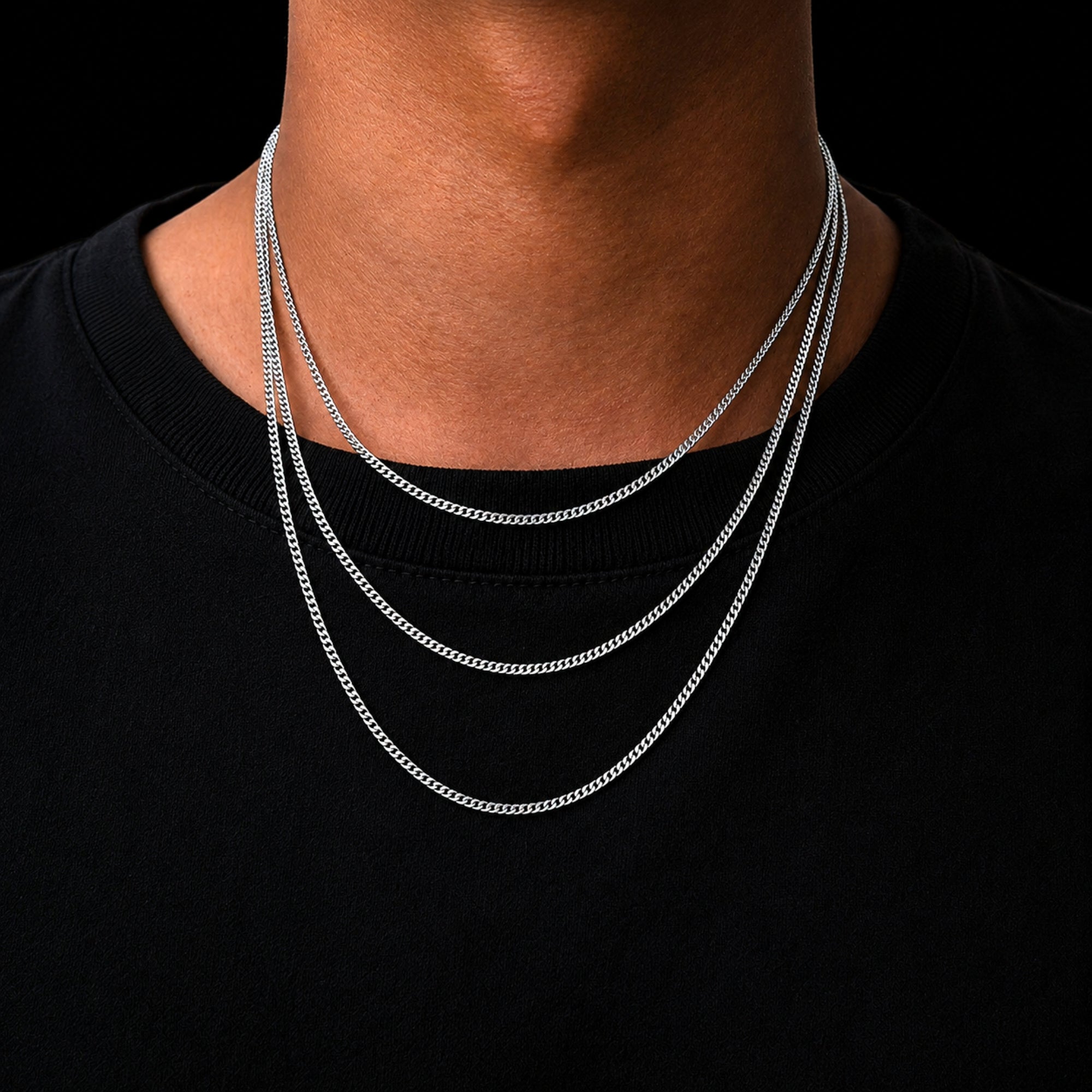 Silver Cuban Chain (2.5MM)