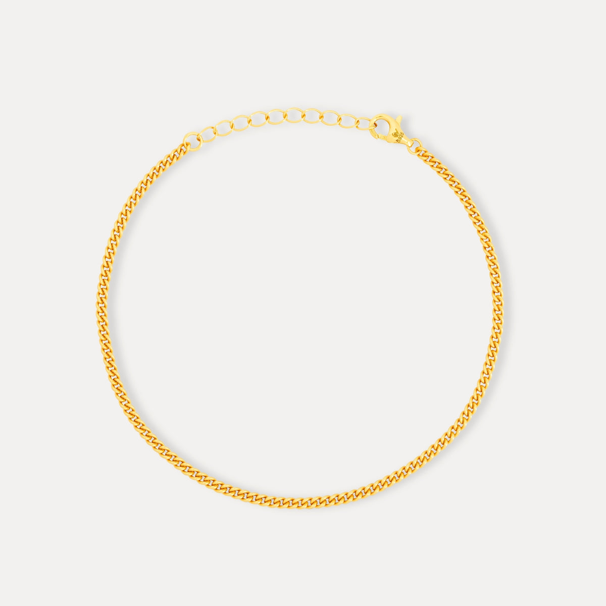 925 Gold Connell Bracelet (2MM)