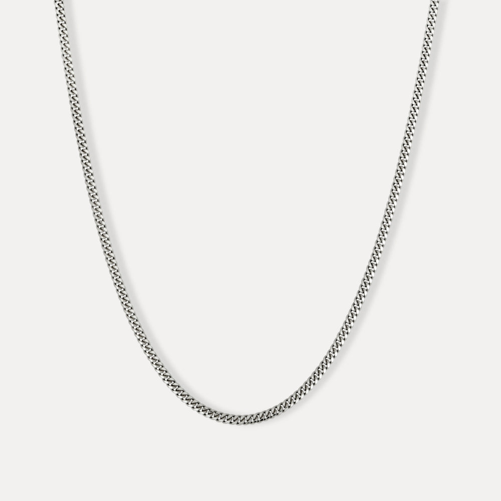 Silver Miami Cuban Chain Mens Sterling Silver Chain By