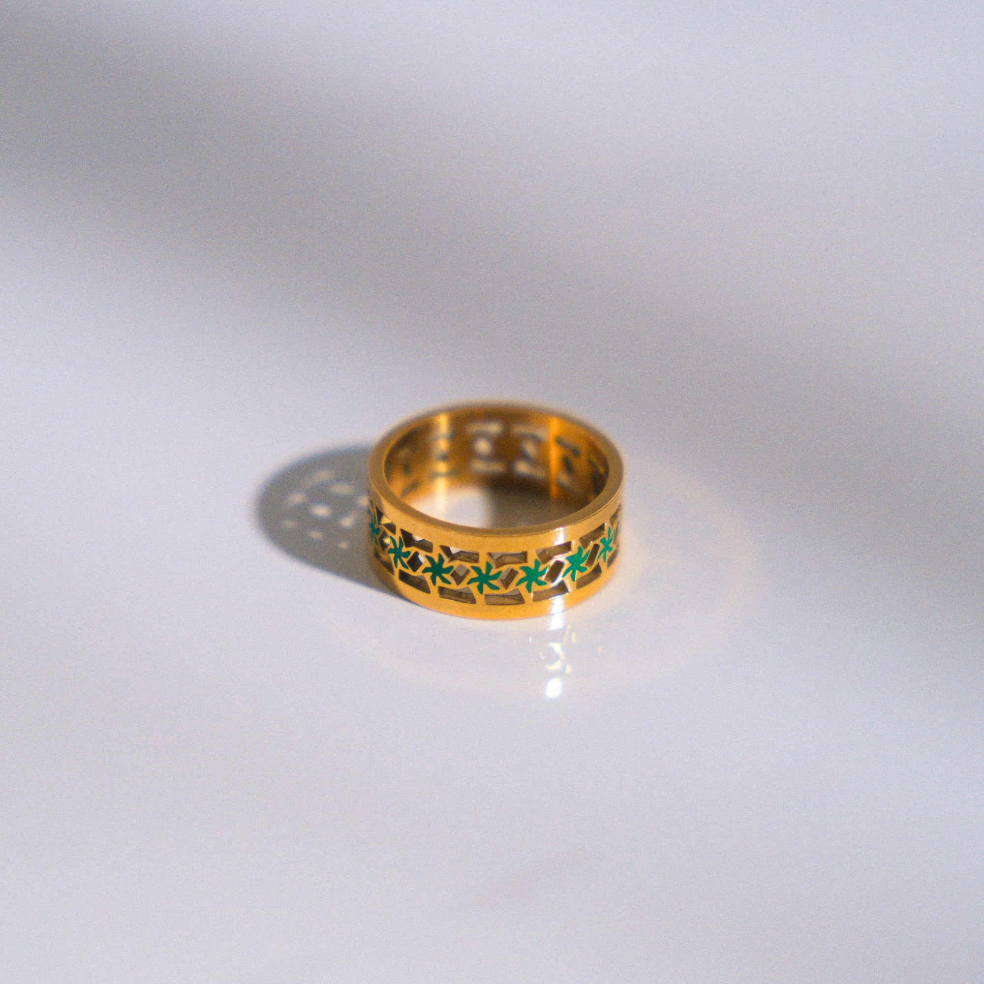 Origin Ring Green - Gold