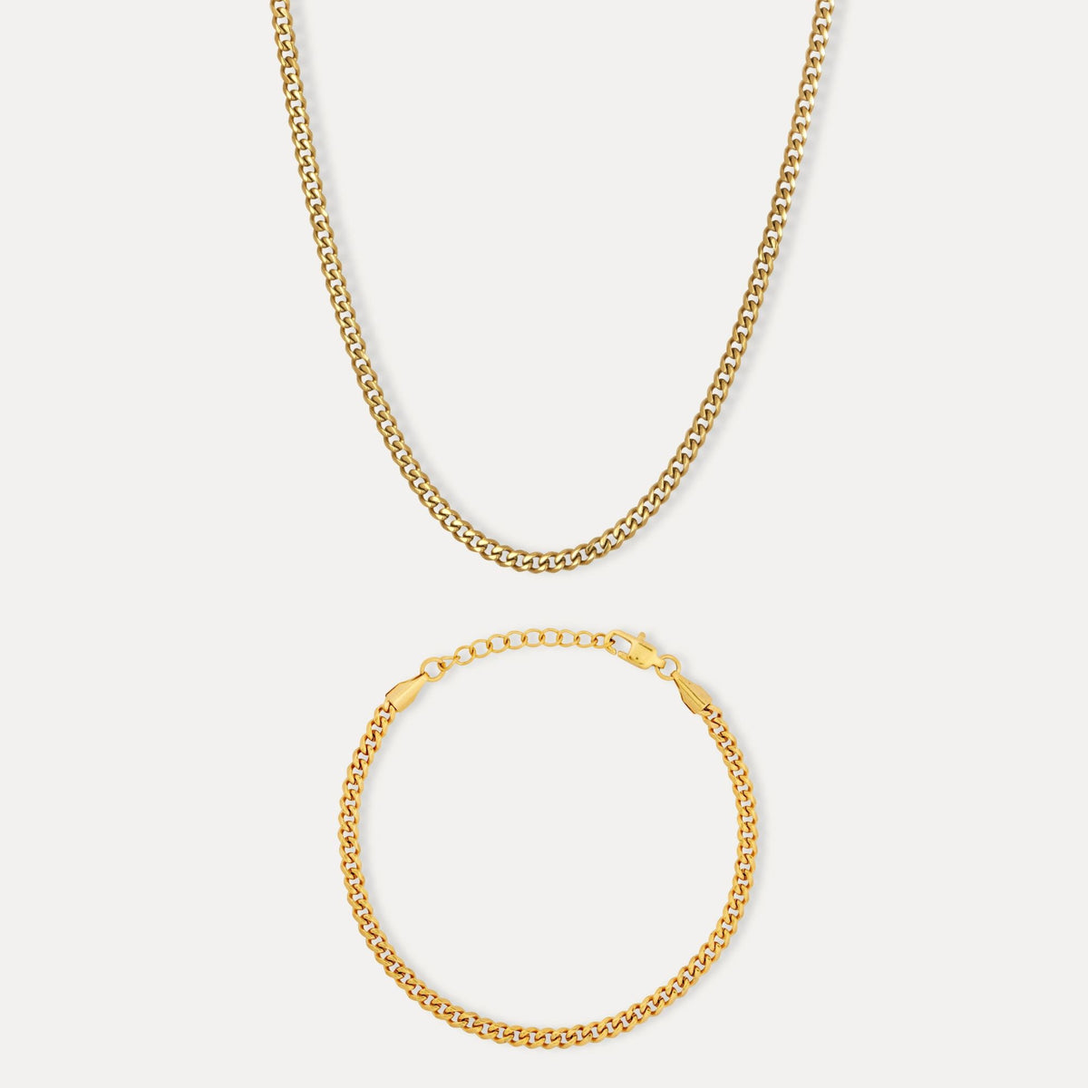 Gold Cuban Set (3MM)