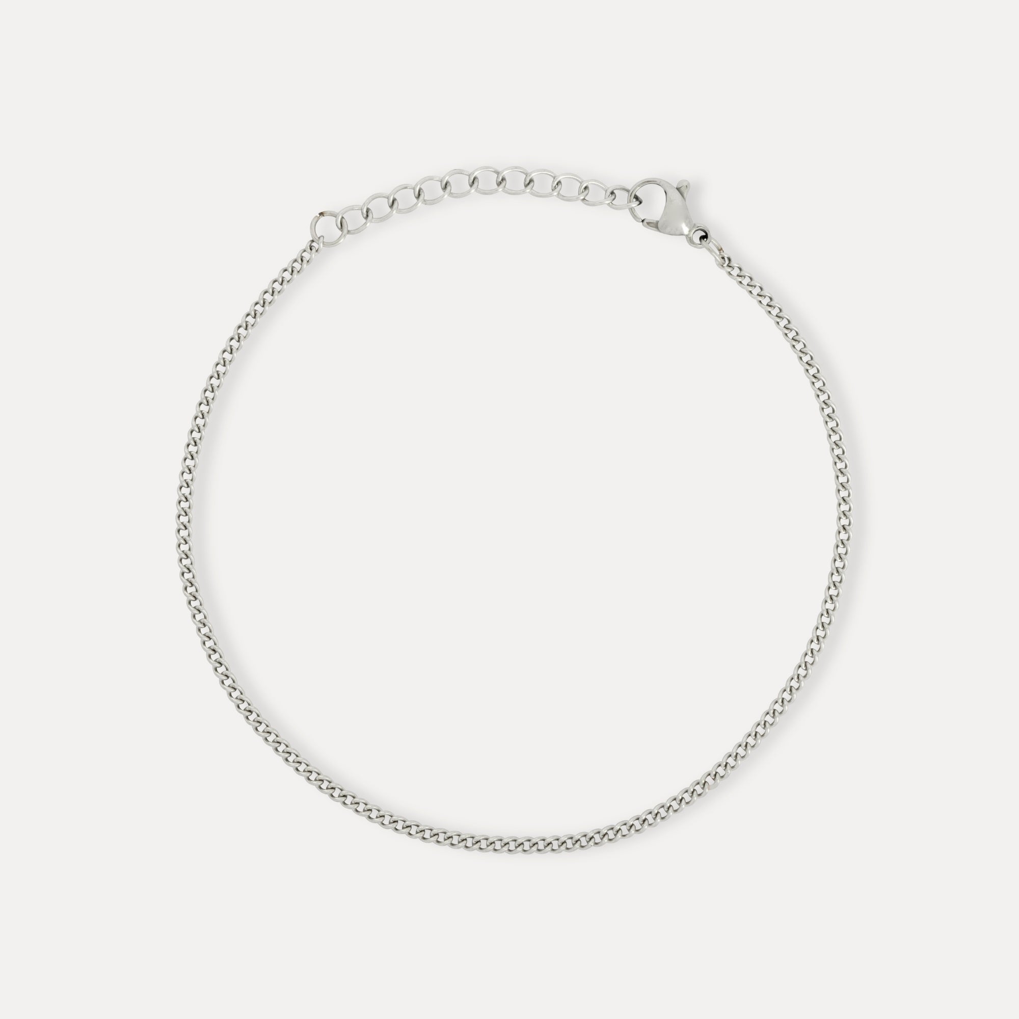 Thin Silver Connell Bracelet Chain - Silver Bracelets for Men | Twistedpendant