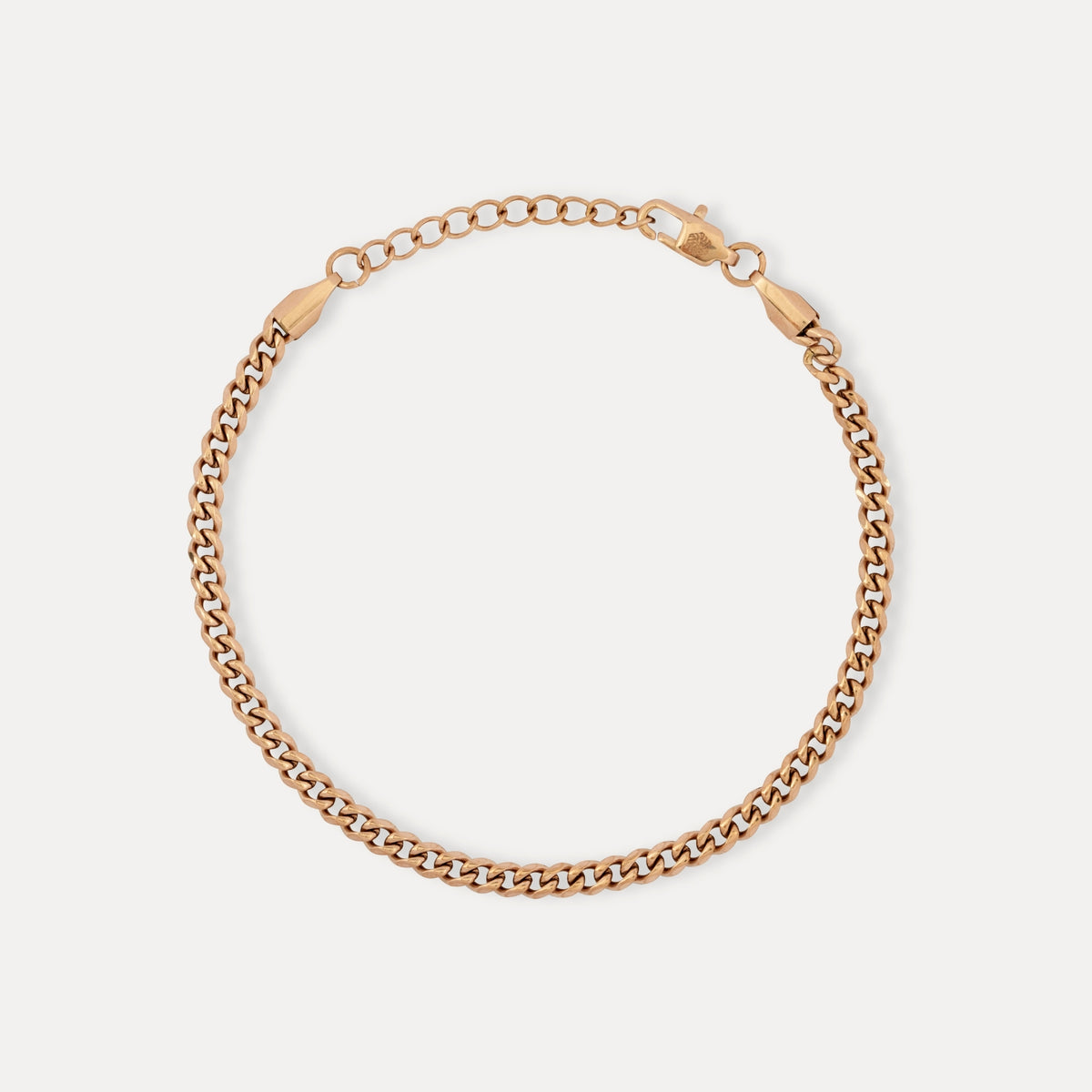 Rose Gold Cuban Bracelet (3MM)