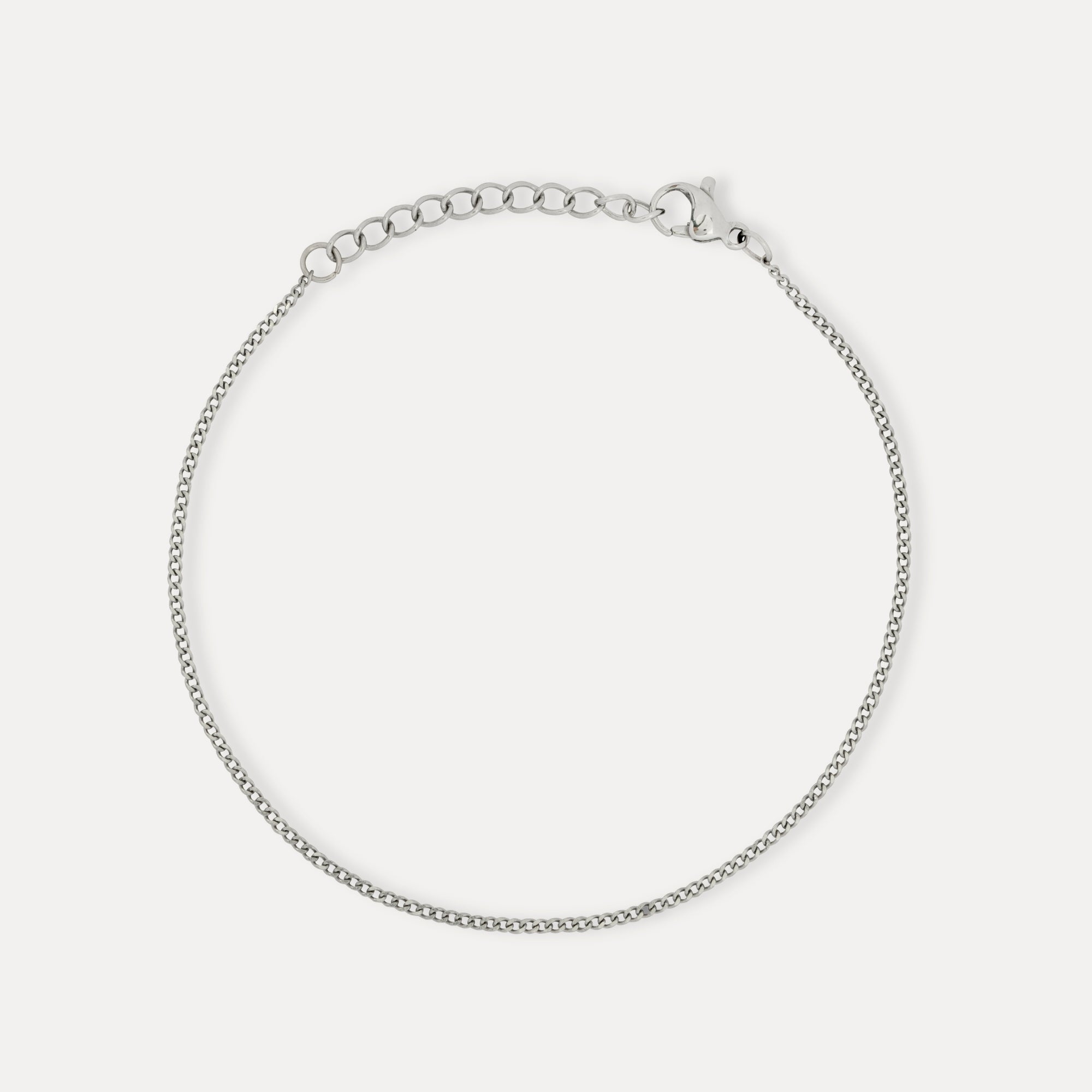 Silver Thin Cuban Bracelet (1.5MM)