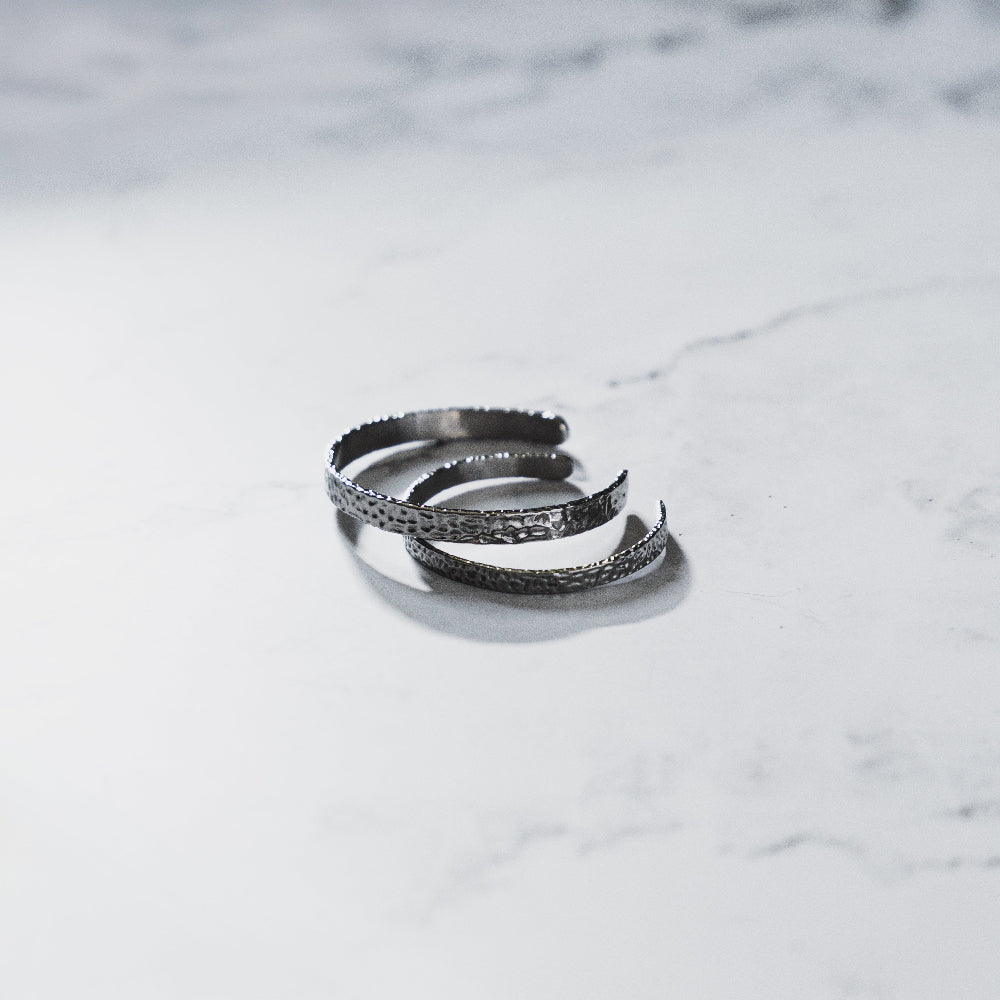 Hammered Cuff - Silver