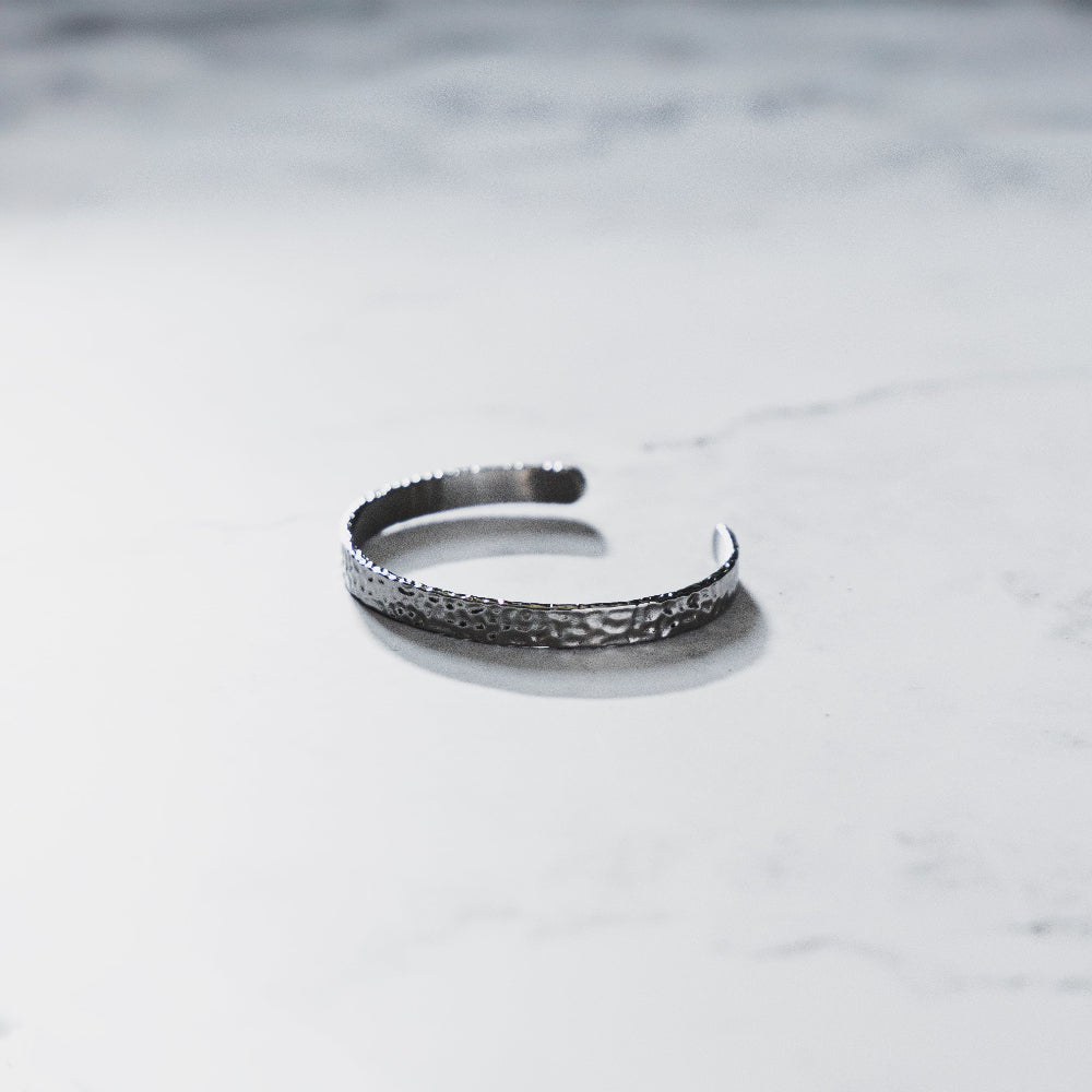 Hammered Cuff - Silver