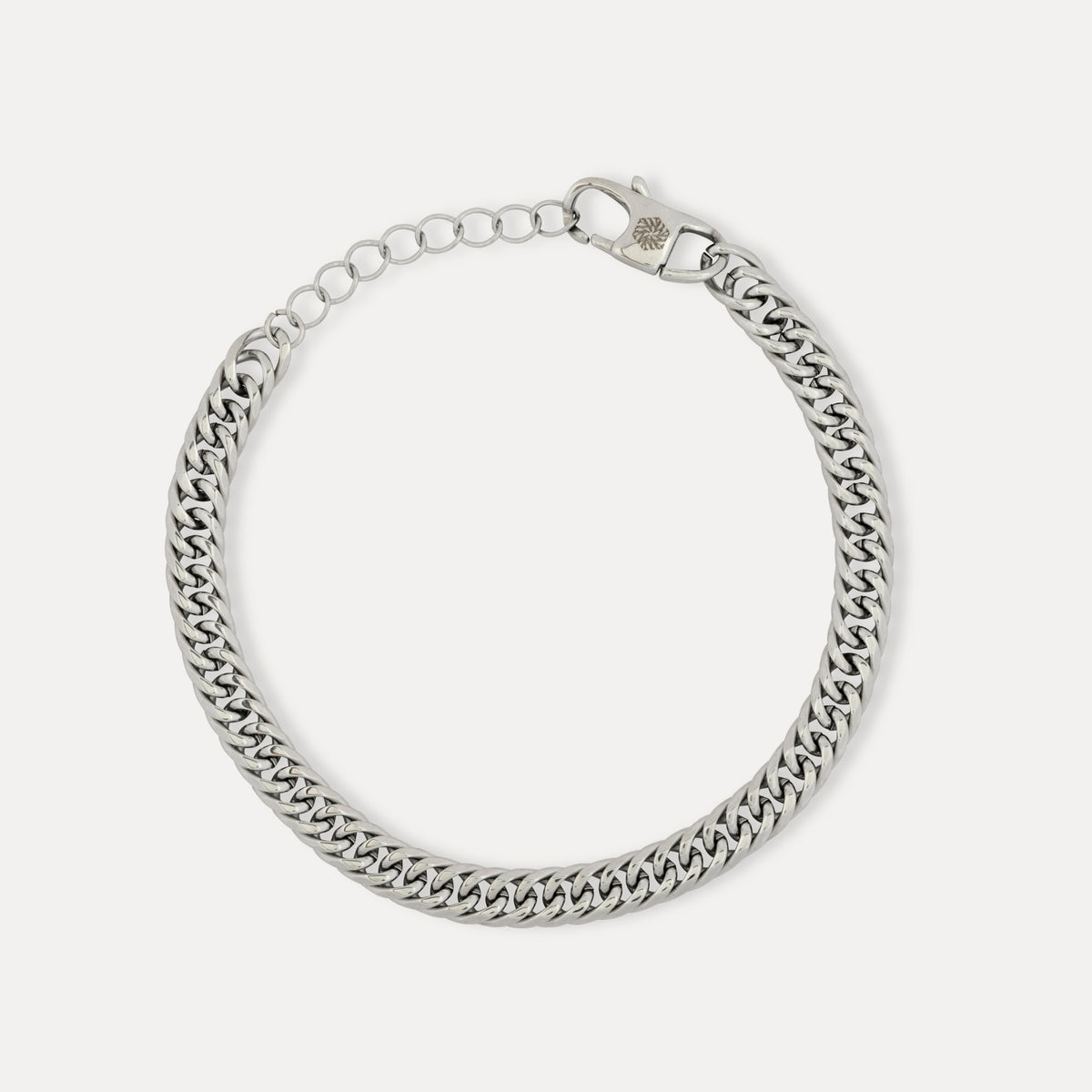 Silver Flat Cuban Bracelet (6MM)