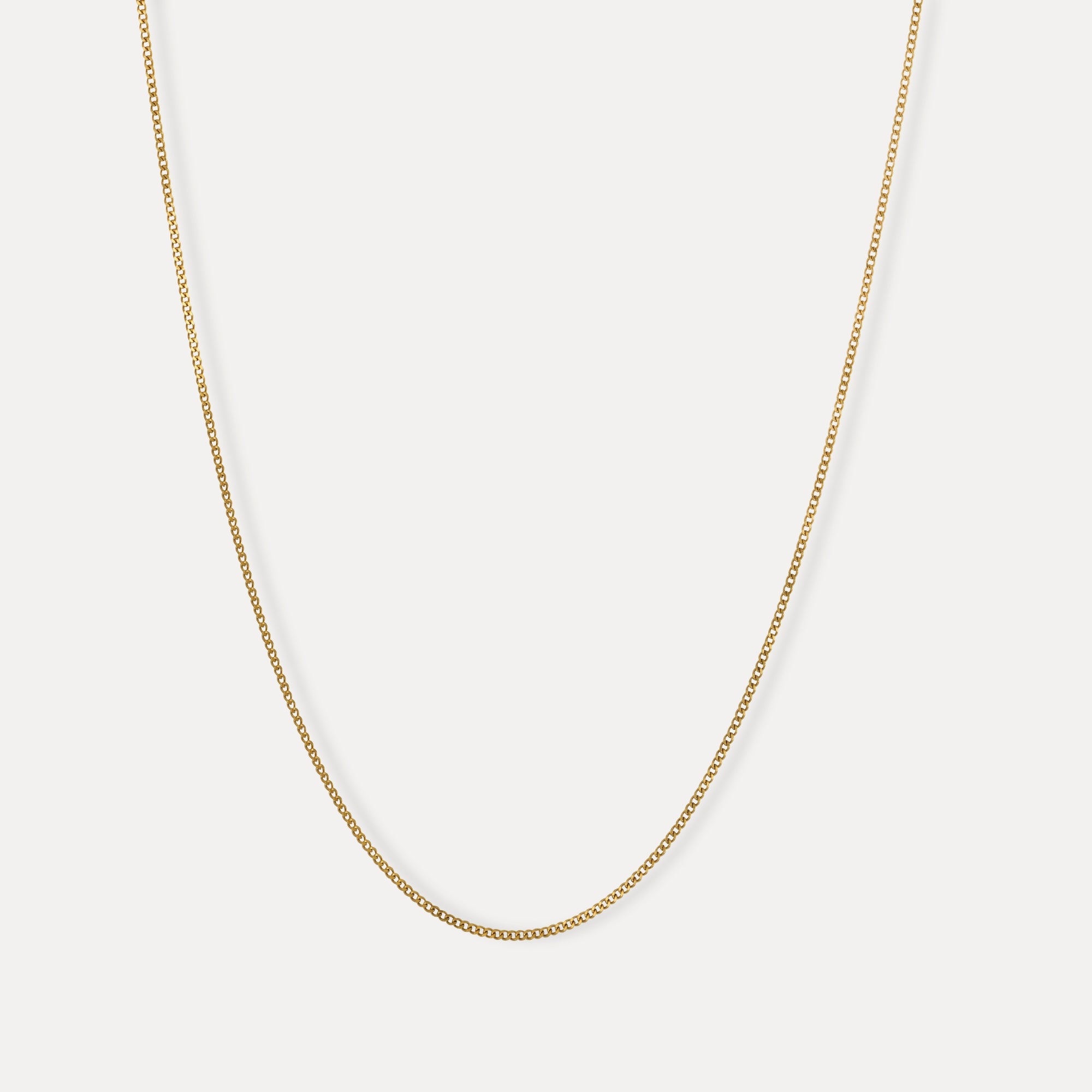Thin Gold Cuban Chain For Men Minimalist Chains