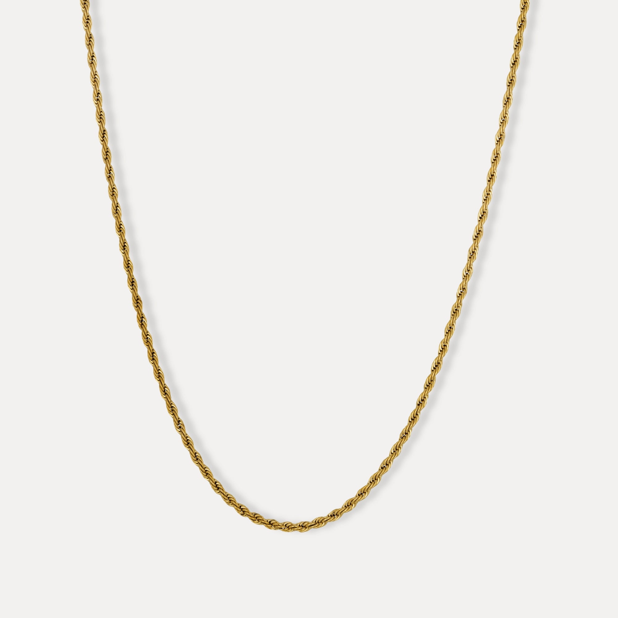 2.5mm Gold Chain Rope for Men | By Twistedpendant