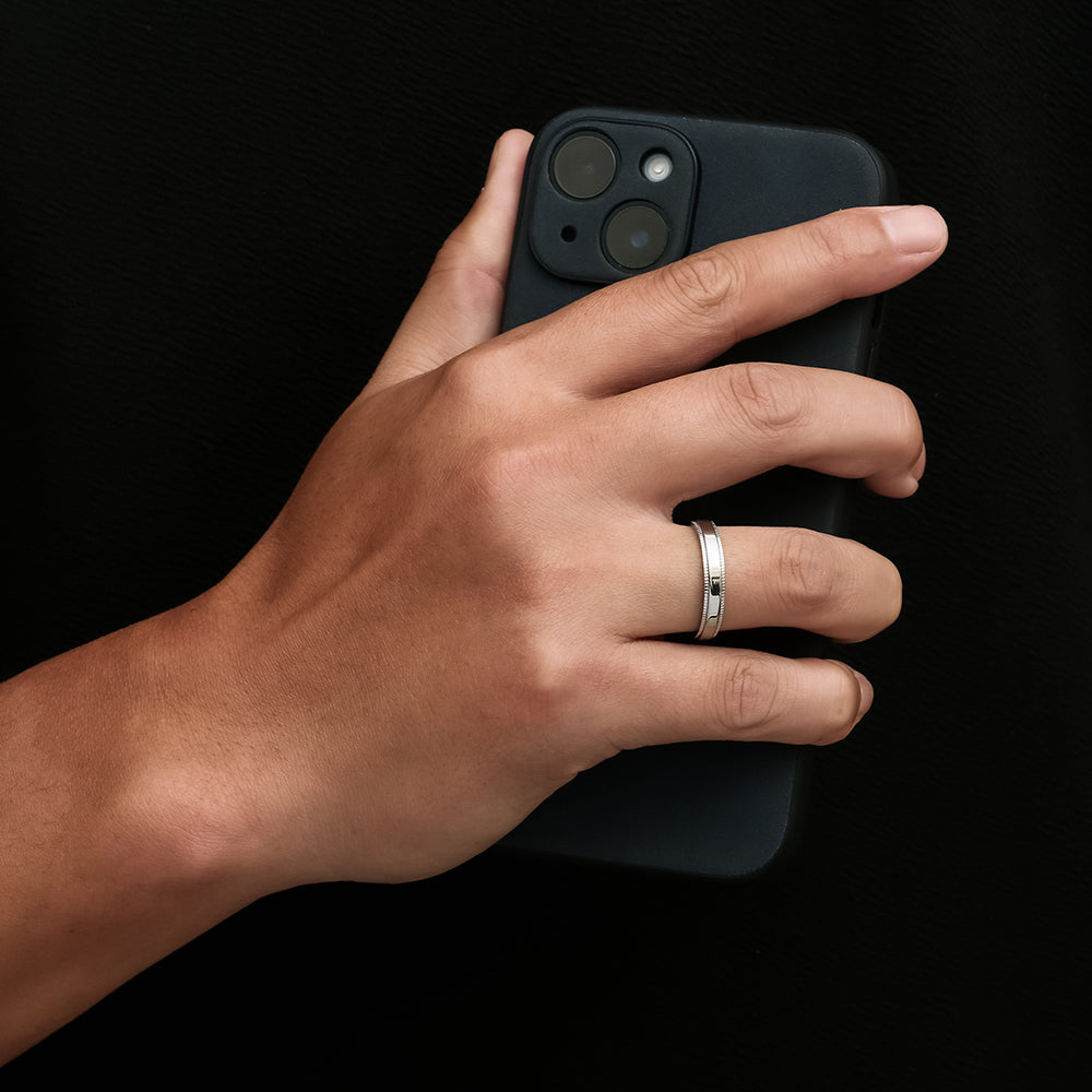 Mens Gold Band Ring - Minimalist Rings For Men By Twistedpendant