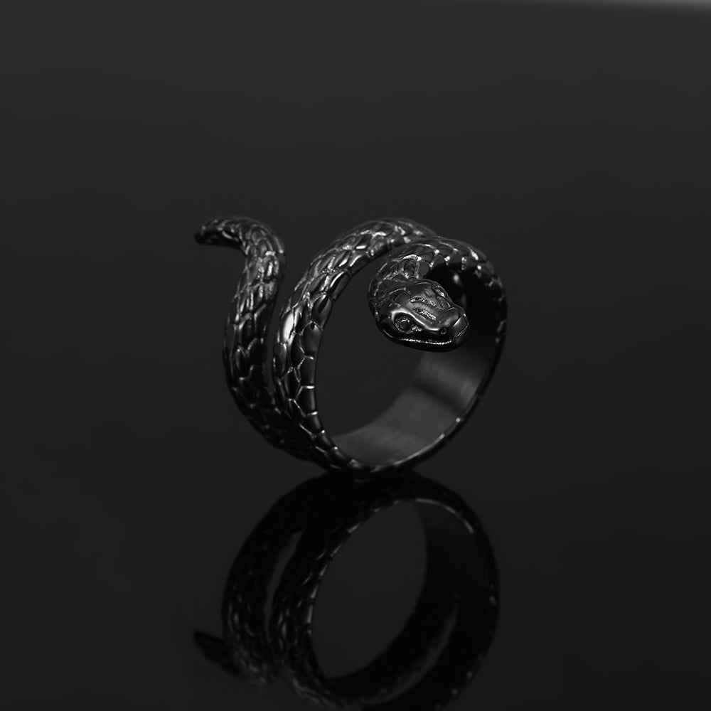 Snake Ring - Black
