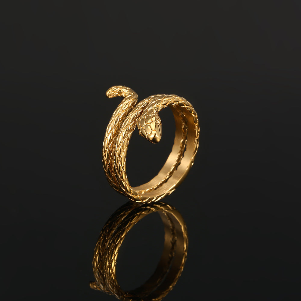 Thin Snake Ring - Gold