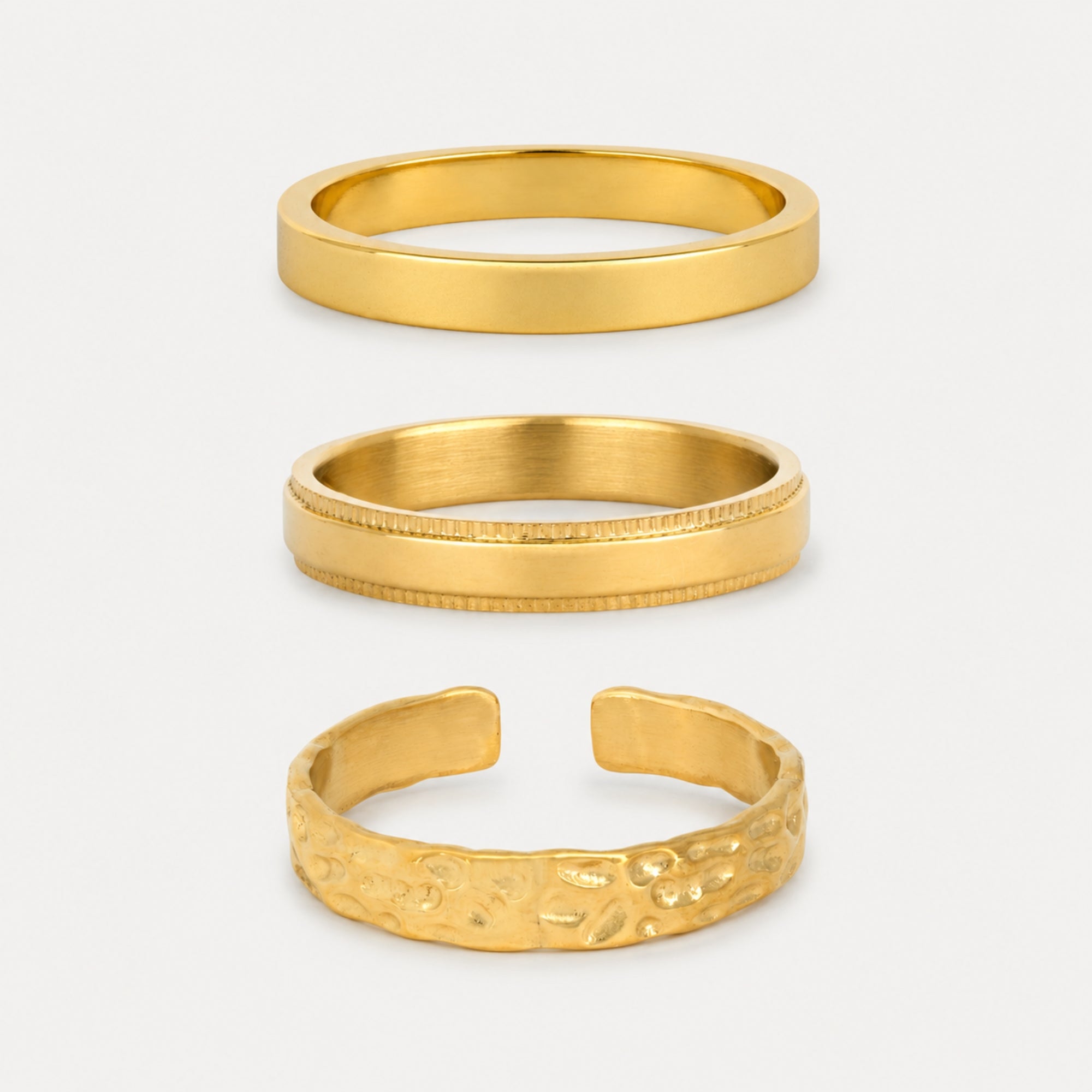 Minimal Ring Stack - Gold