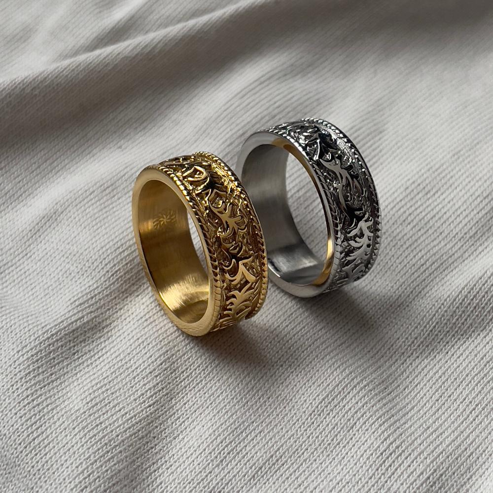 Verve Ring - Gold | Gold Band Ring For Men - By Twistedpendant