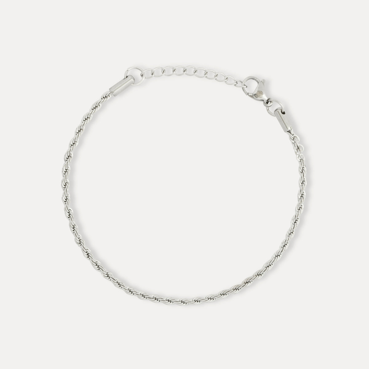 Silver Rope Stack Bracelet