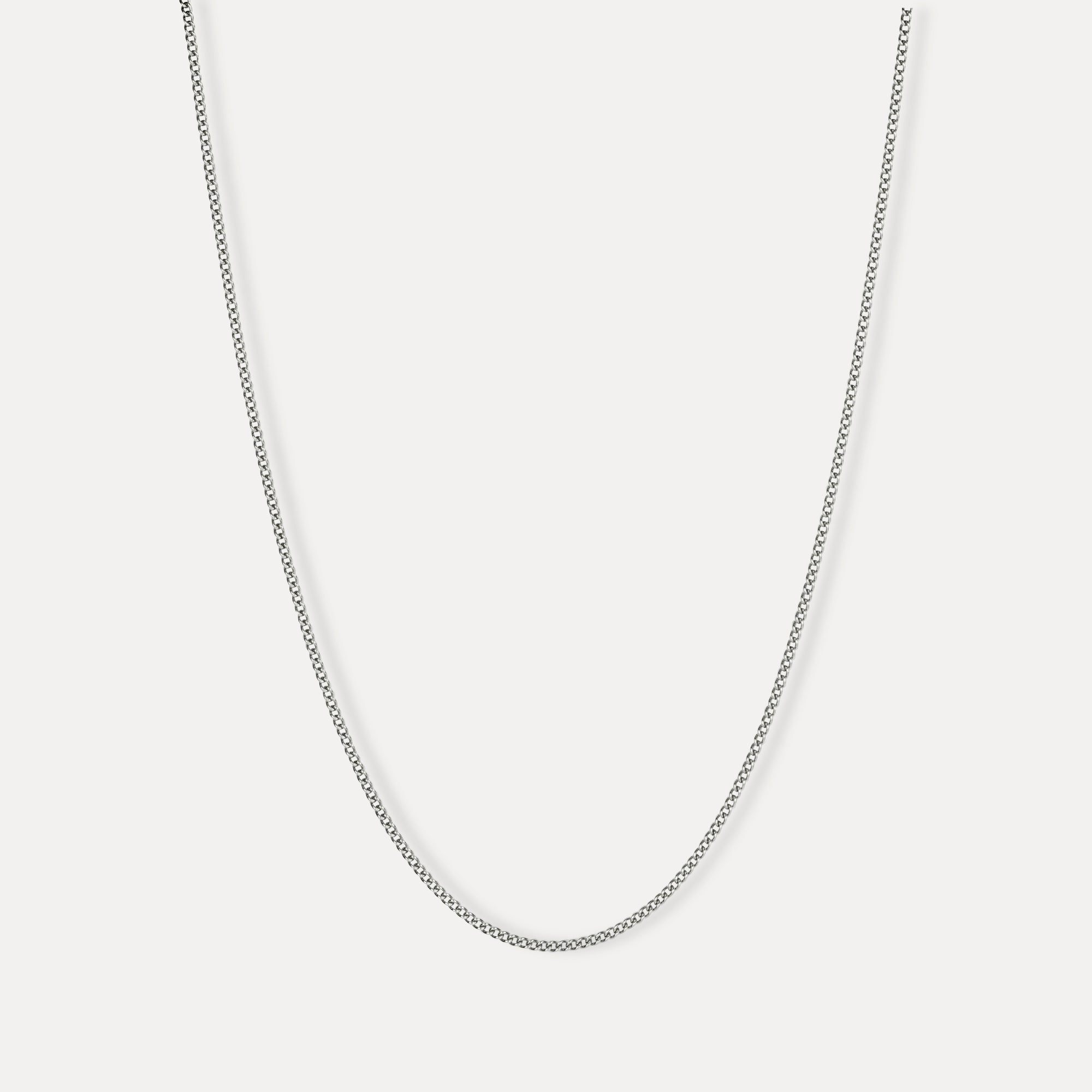 Thin Silver Cuban Chain (1.5MM) For Men - Minimalist Chains | Twistedpendant